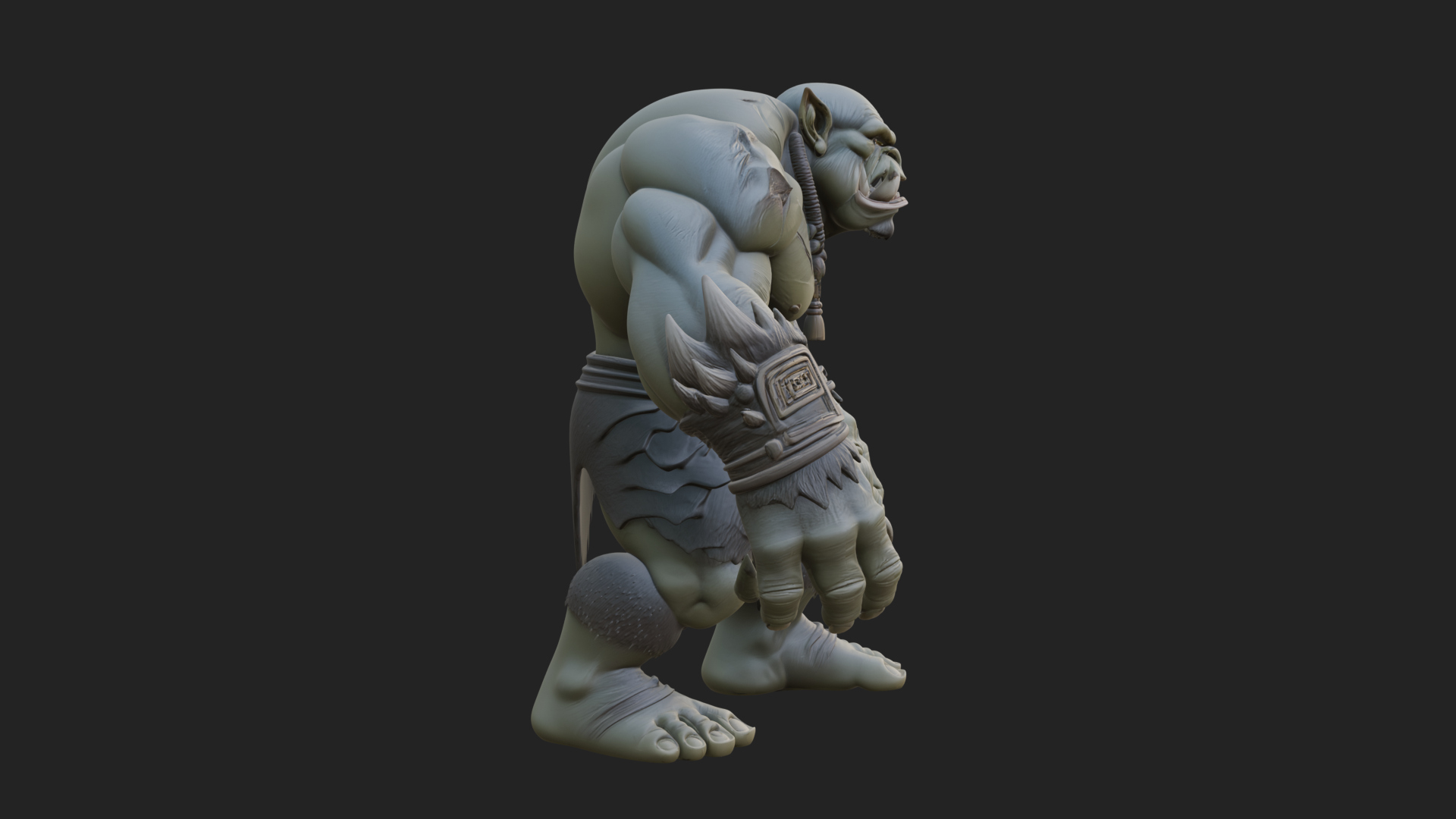 Cave Troll Statue Design 8 3D Print Model 3D Model
