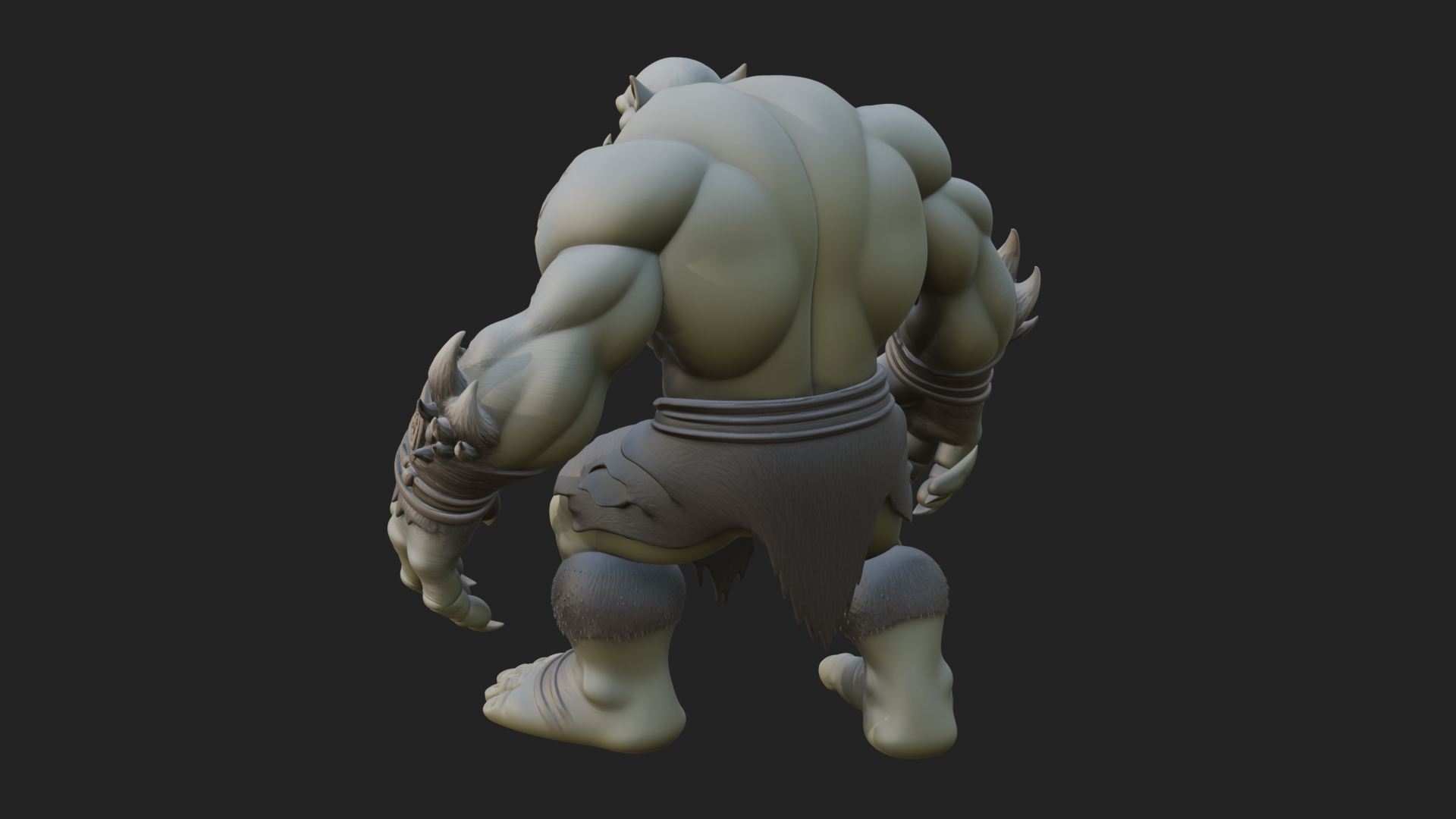 Cave Troll Statue Design 8 3D Print Model 3D Model