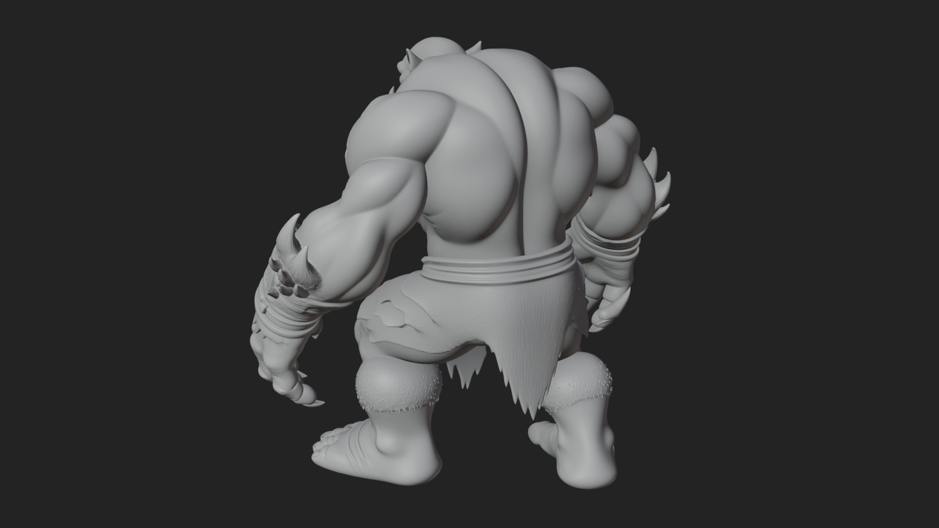 Cave Troll Statue Design 8 3D Print Model 3D Model