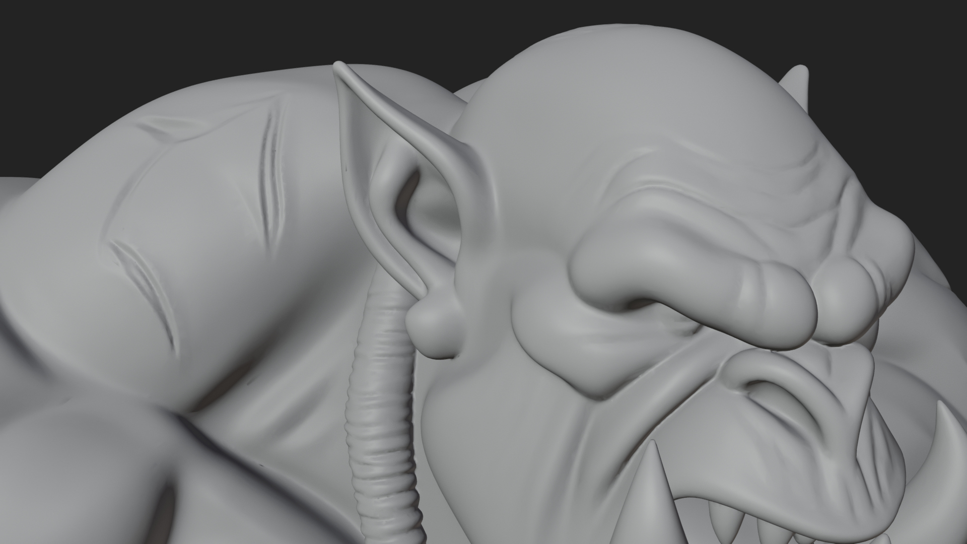 Cave Troll Statue Design 8 3D Print Model 3D Model