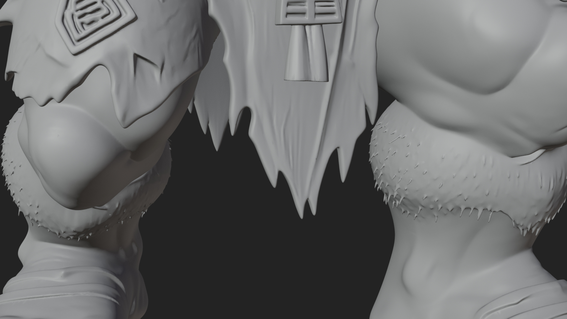 Cave Troll Statue Design 8 3D Print Model 3D Model