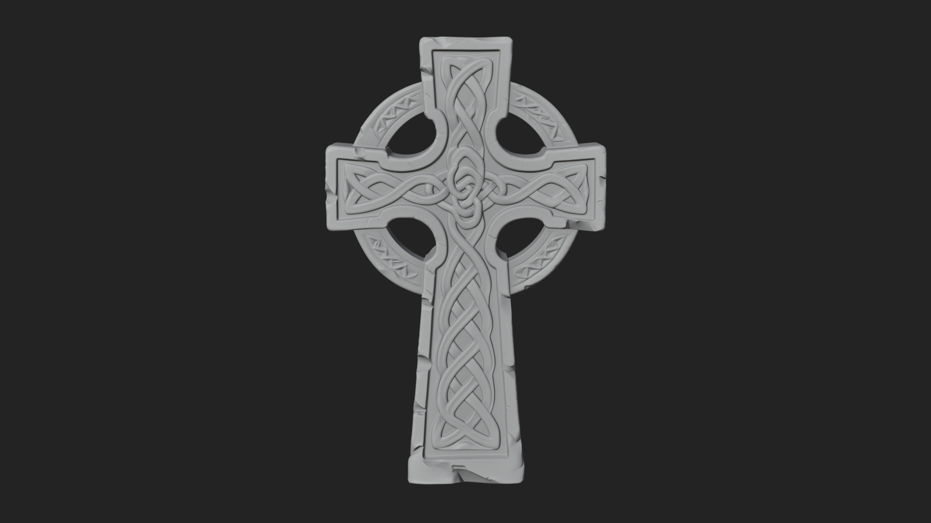 Celtic Cross Statue Design 5 3D Print Model 3D Model