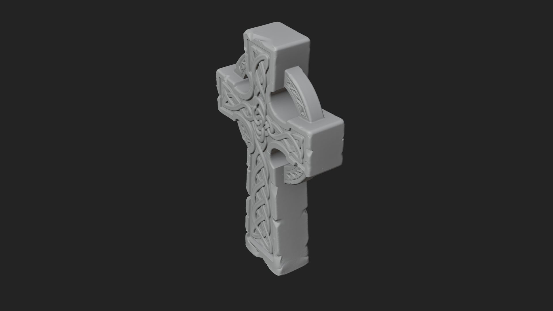 Celtic Cross Statue Design 5 3D Print Model 3D Model