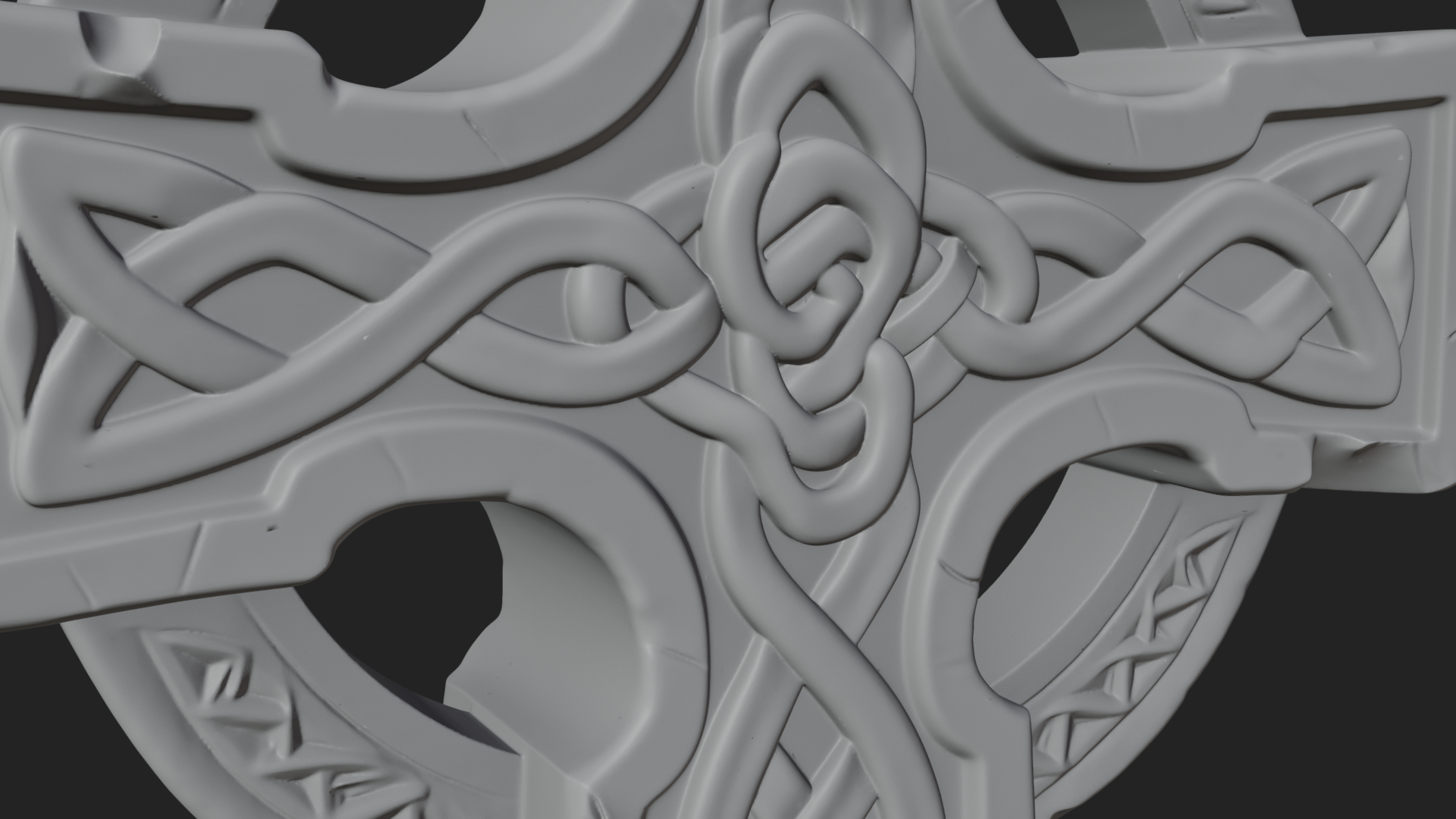 Celtic Cross Statue Design 5 3D Print Model 3D Model