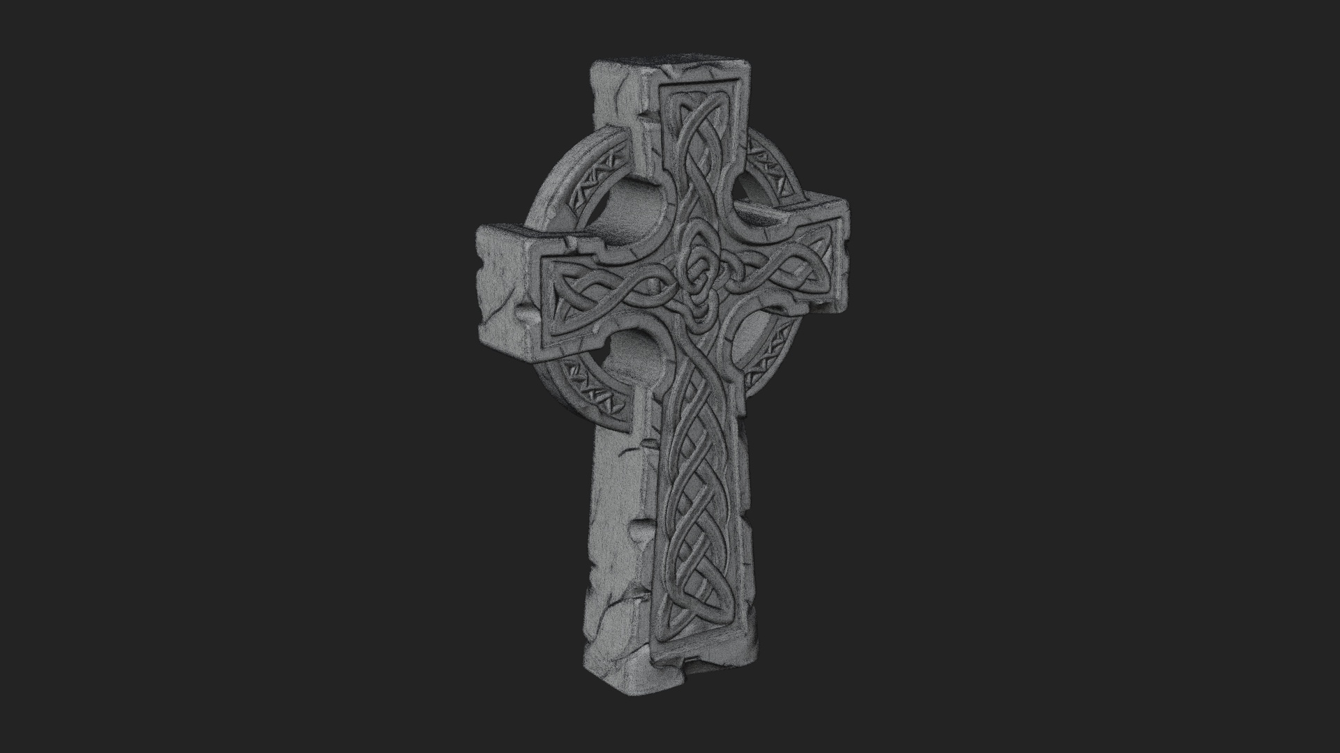 Celtic Cross Statue Design 5 3D Print Model 3D Model
