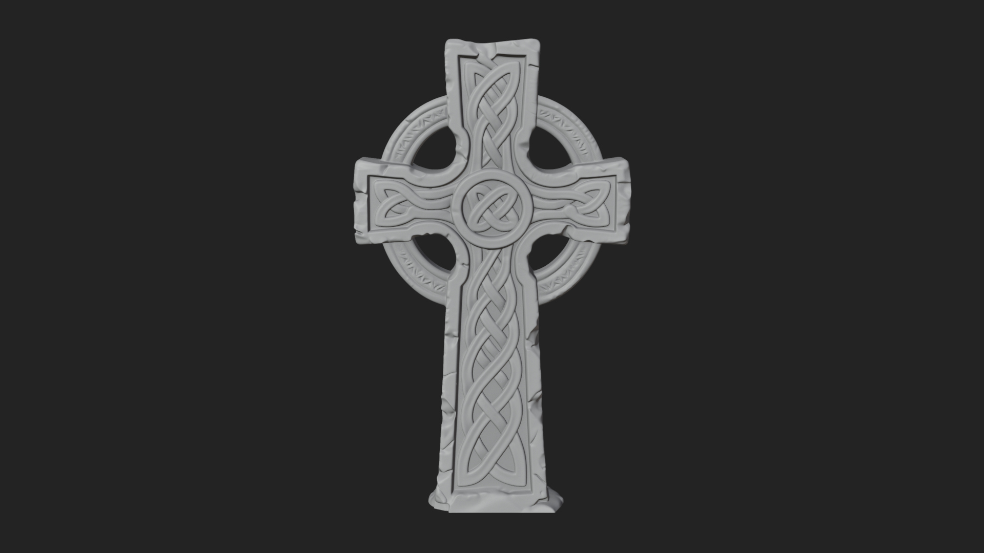 Celtic Cross Statue Design 6 3D Print Model 3D Model