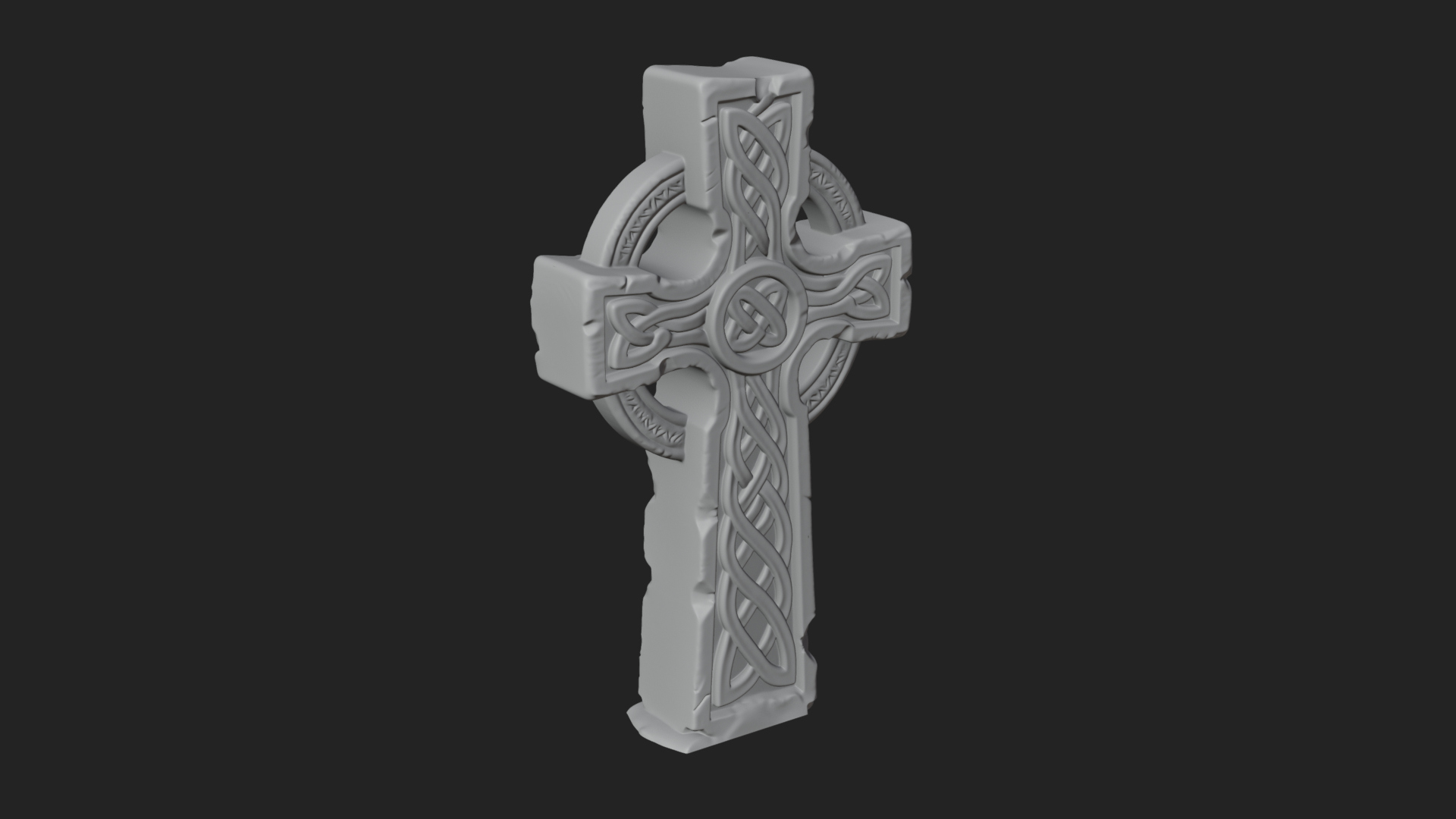 Celtic Cross Statue Design 6 3D Print Model 3D Model