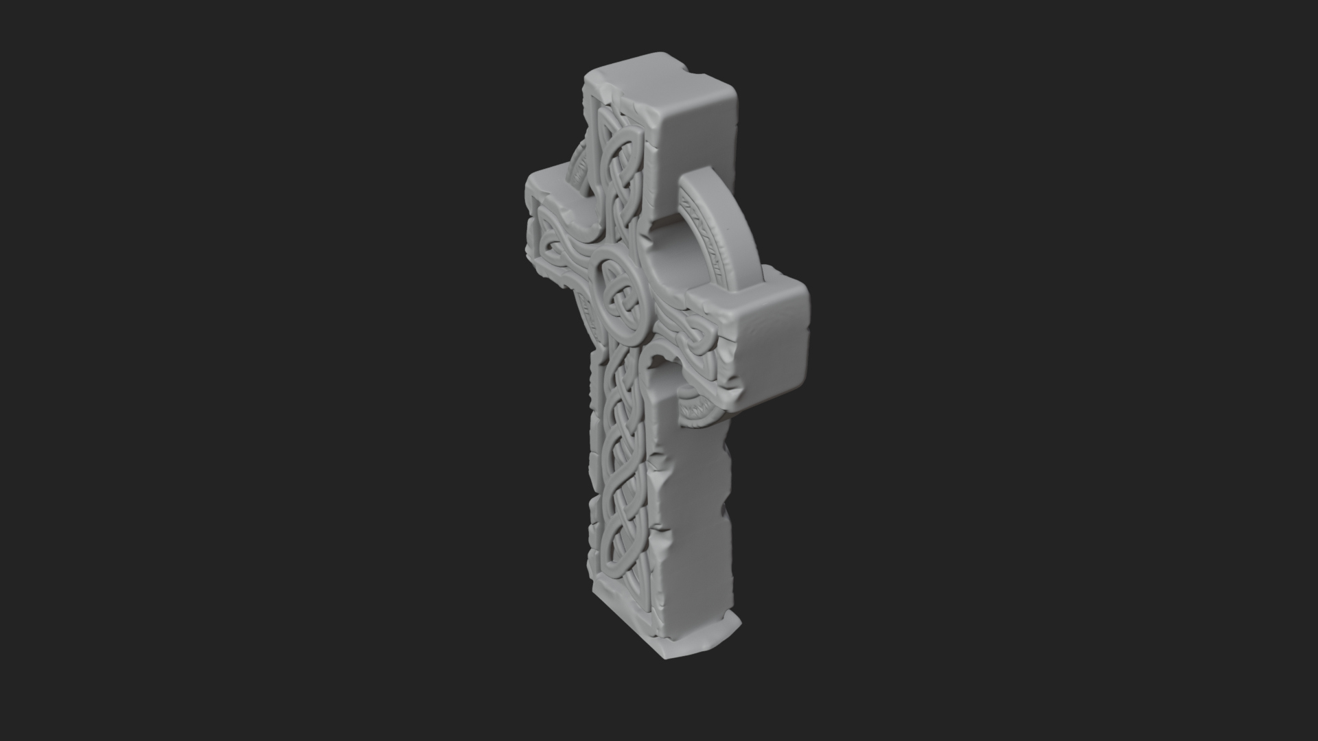 Celtic Cross Statue Design 6 3D Print Model 3D Model