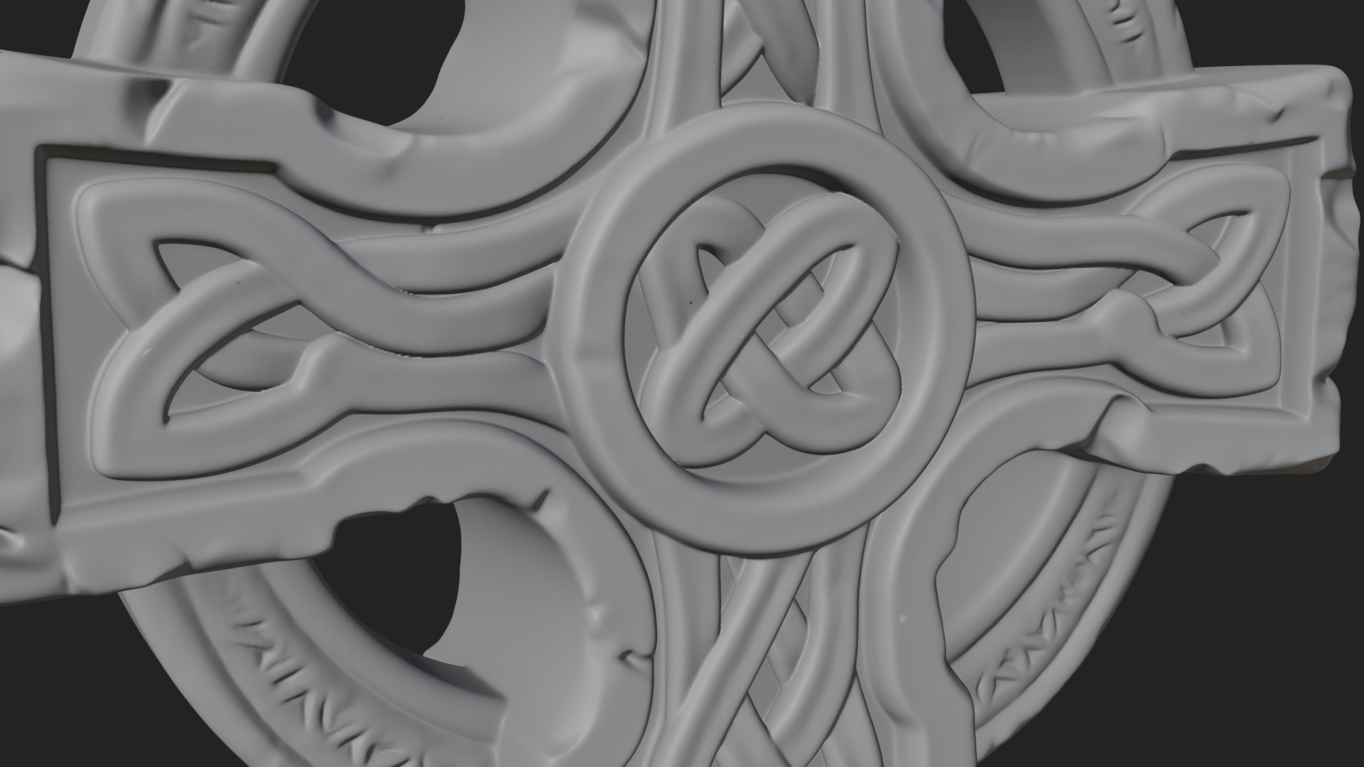 Celtic Cross Statue Design 6 3D Print Model 3D Model
