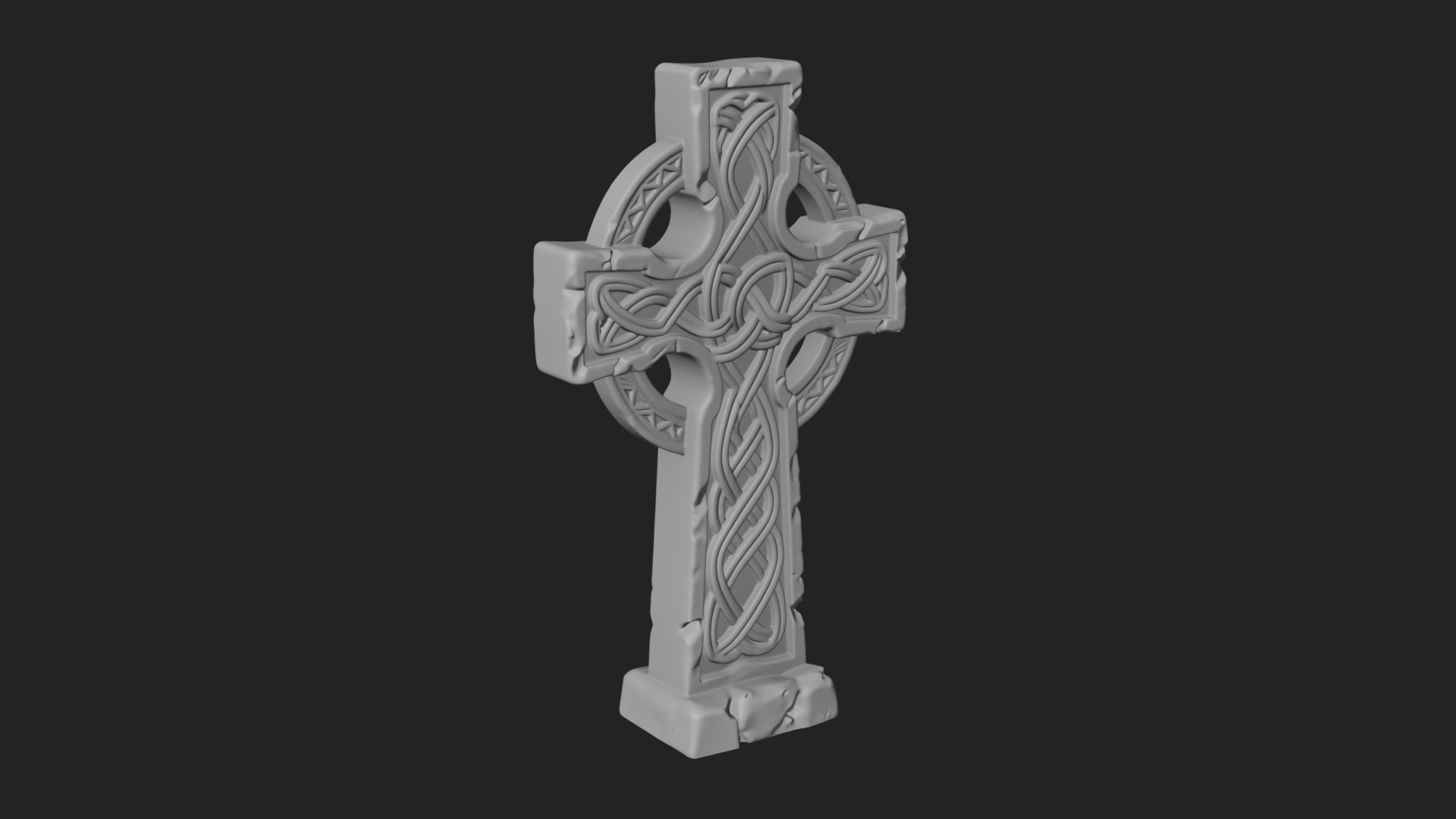 Celtic Cross Statue Design 7 3D Print Model 3D Model