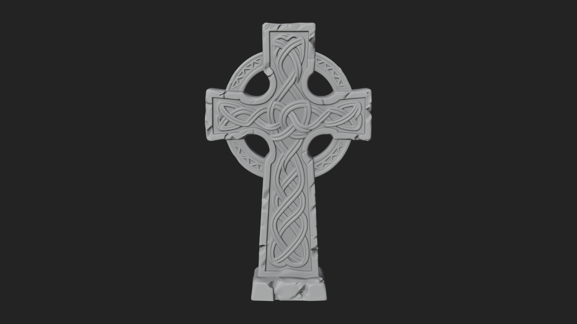 Celtic Cross Statue Design 7 3D Print Model 3D Model