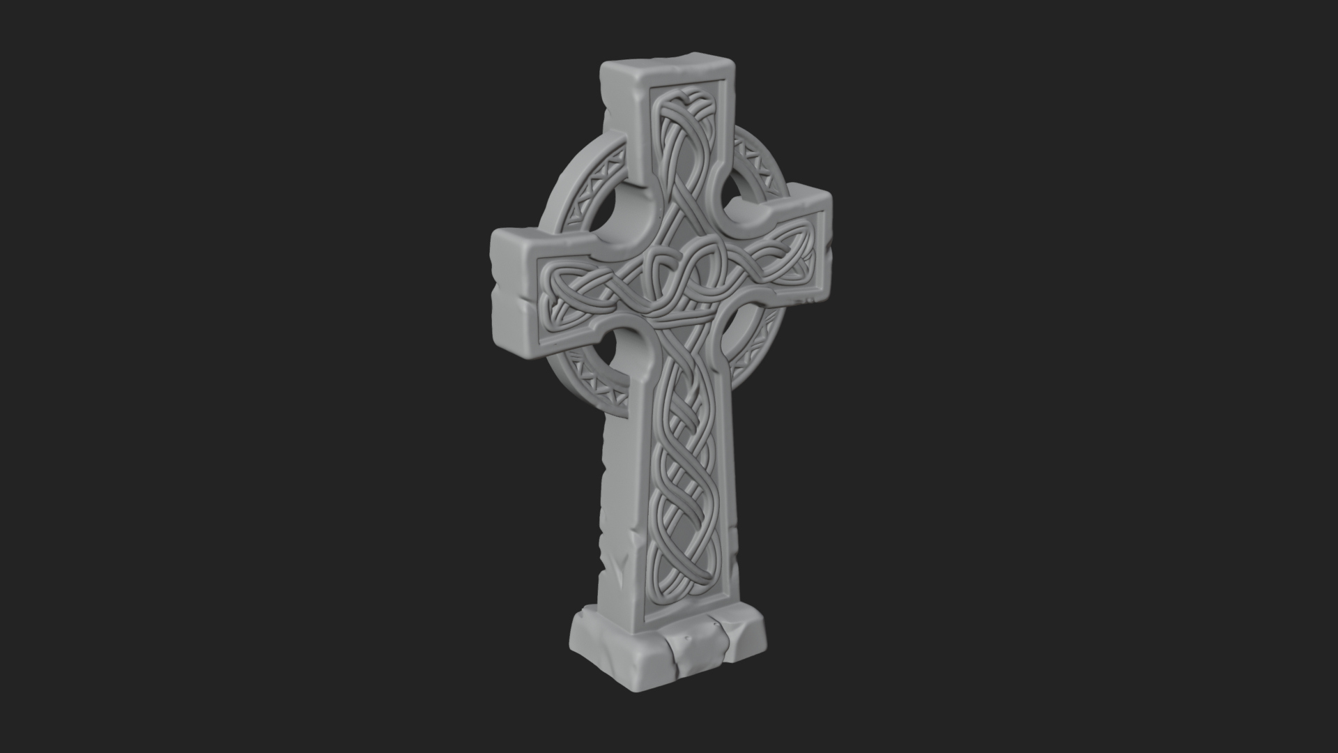 Celtic Cross Statue Design 7 3D Print Model 3D Model