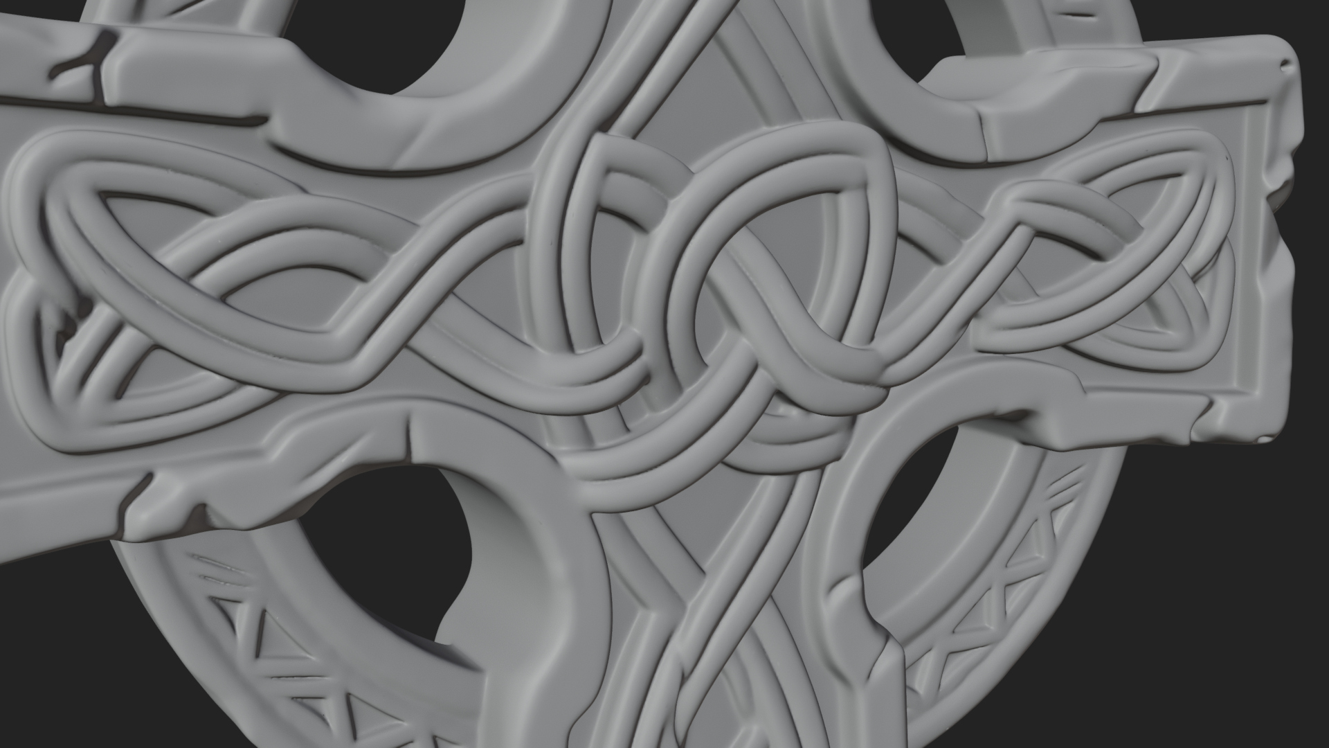 Celtic Cross Statue Design 7 3D Print Model 3D Model