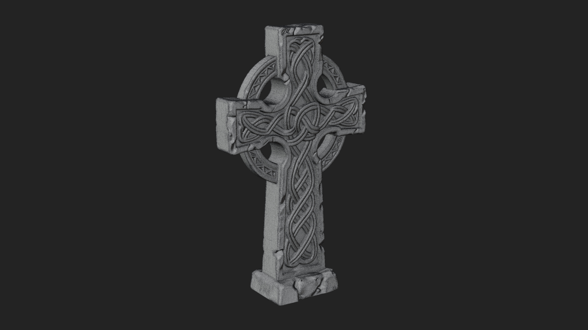 Celtic Cross Statue Design 7 3D Print Model 3D Model