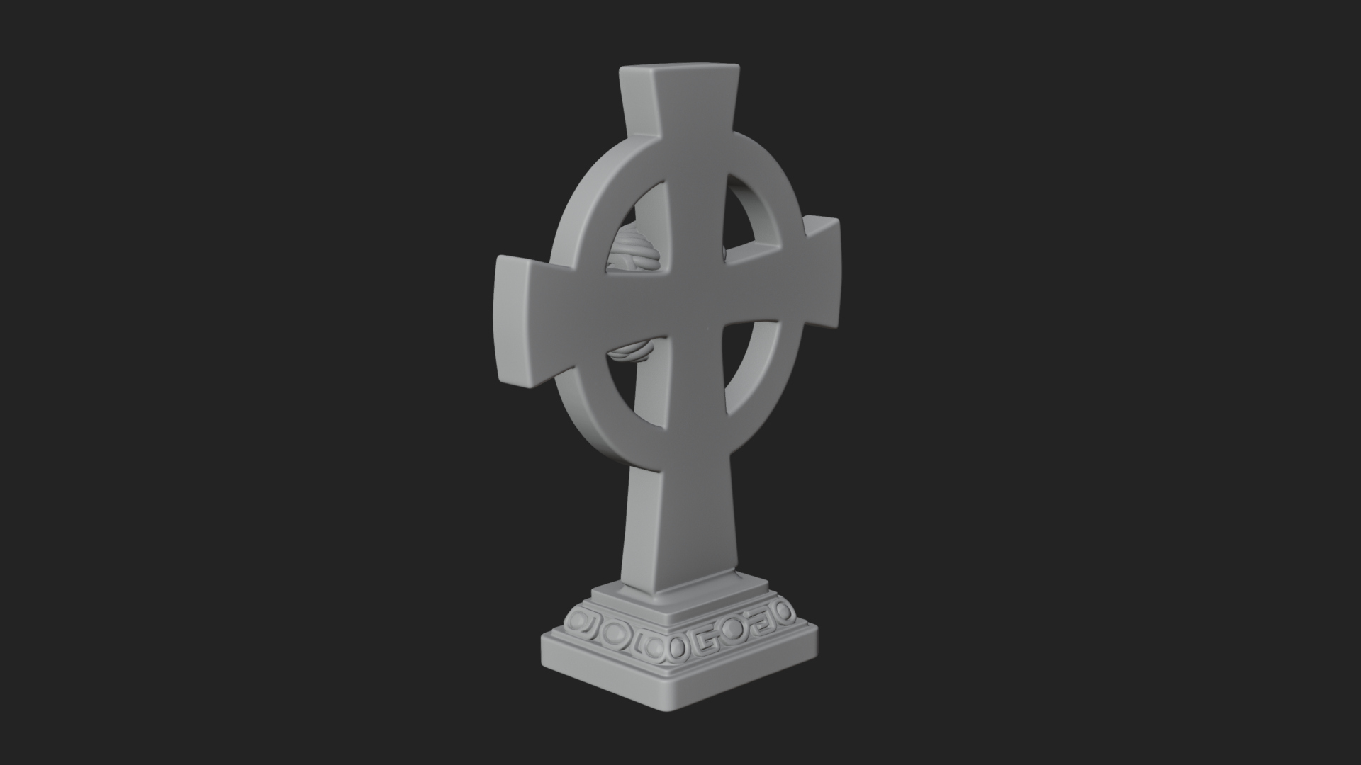 Celtic Cross Statue Design 8 3D Print Model 3D Model