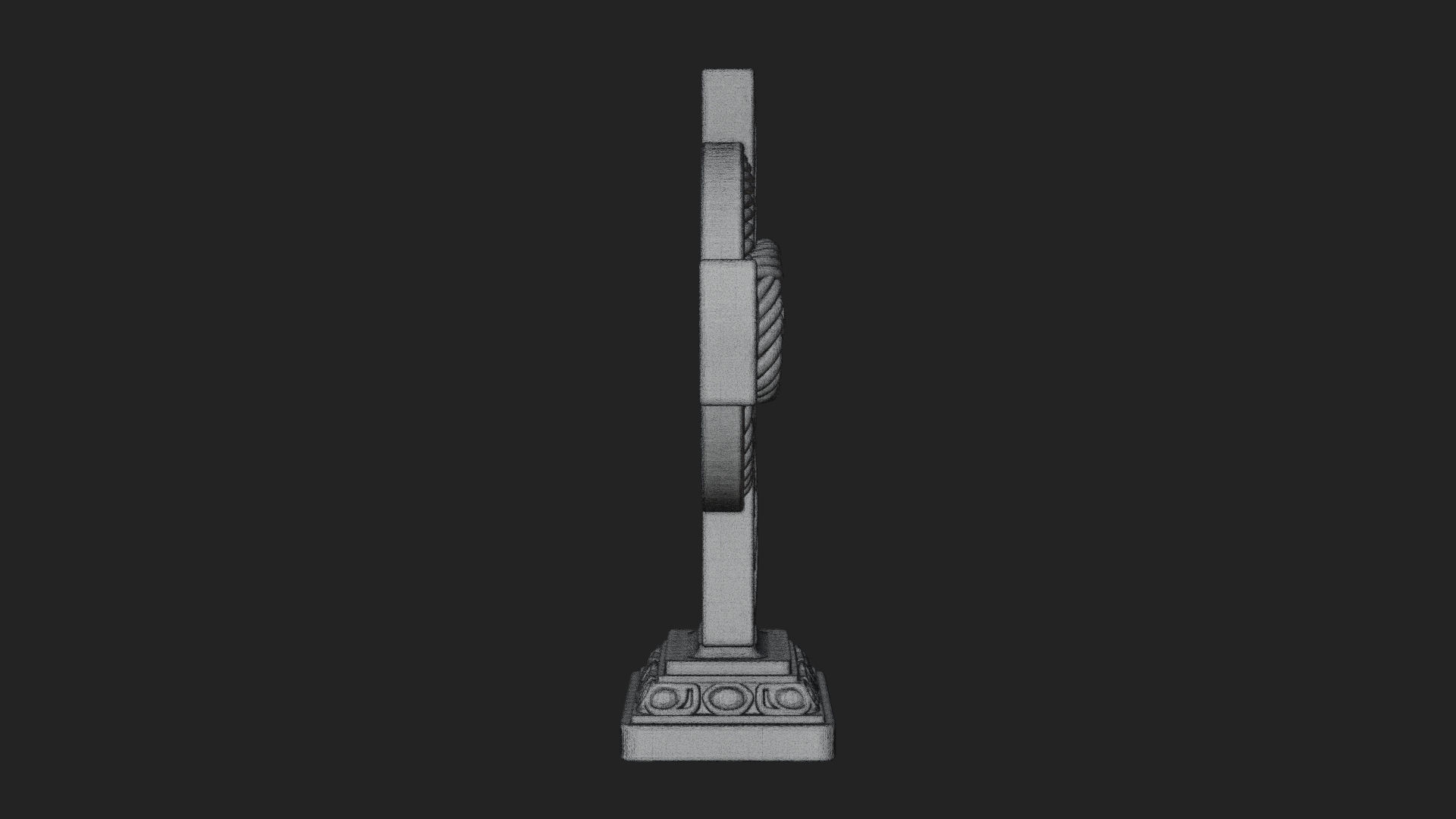Celtic Cross Statue Design 8 3D Print Model 3D Model