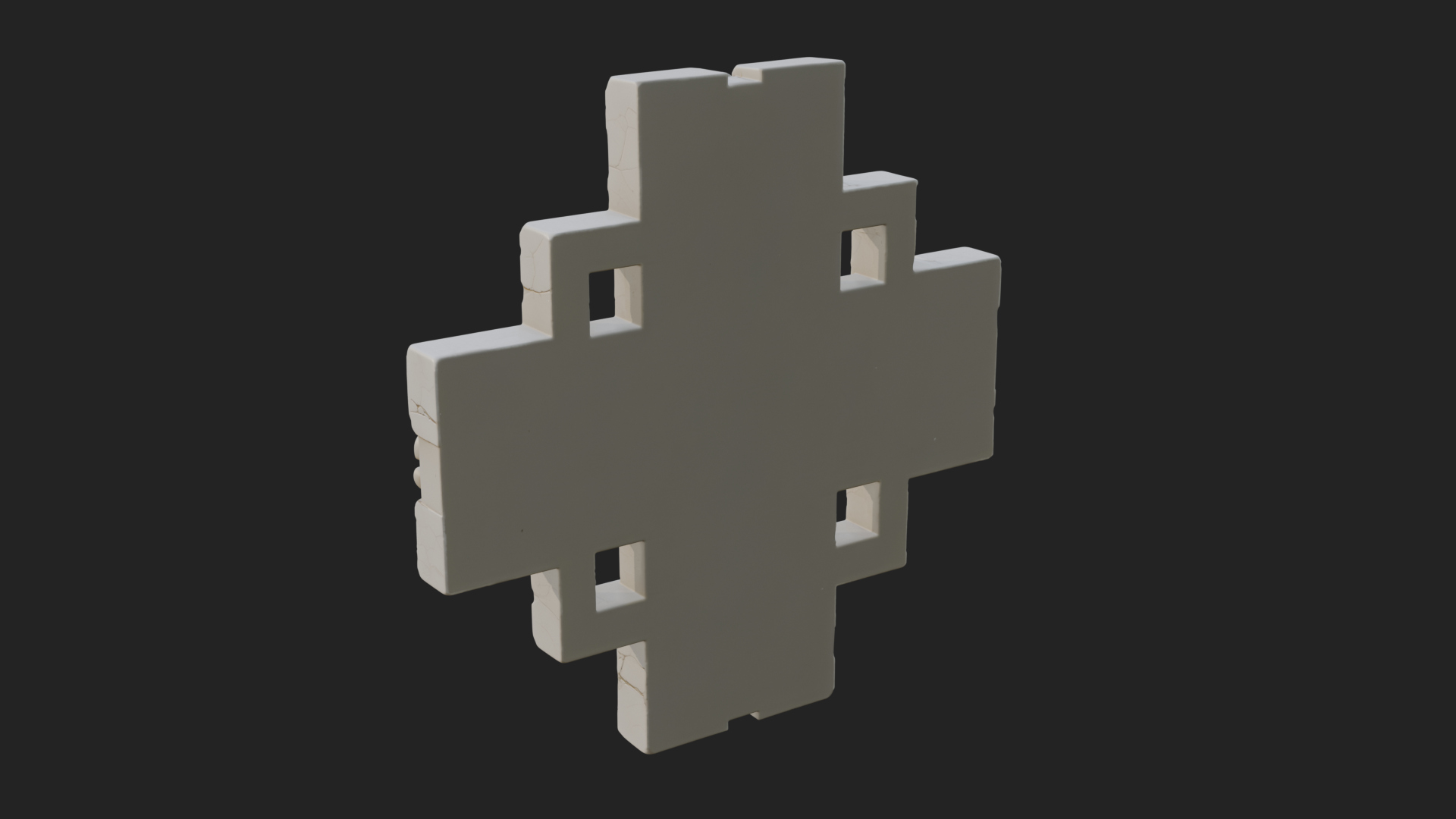 Celtic Knot Cross Plaque Design 1 3D Print Model 3D Model