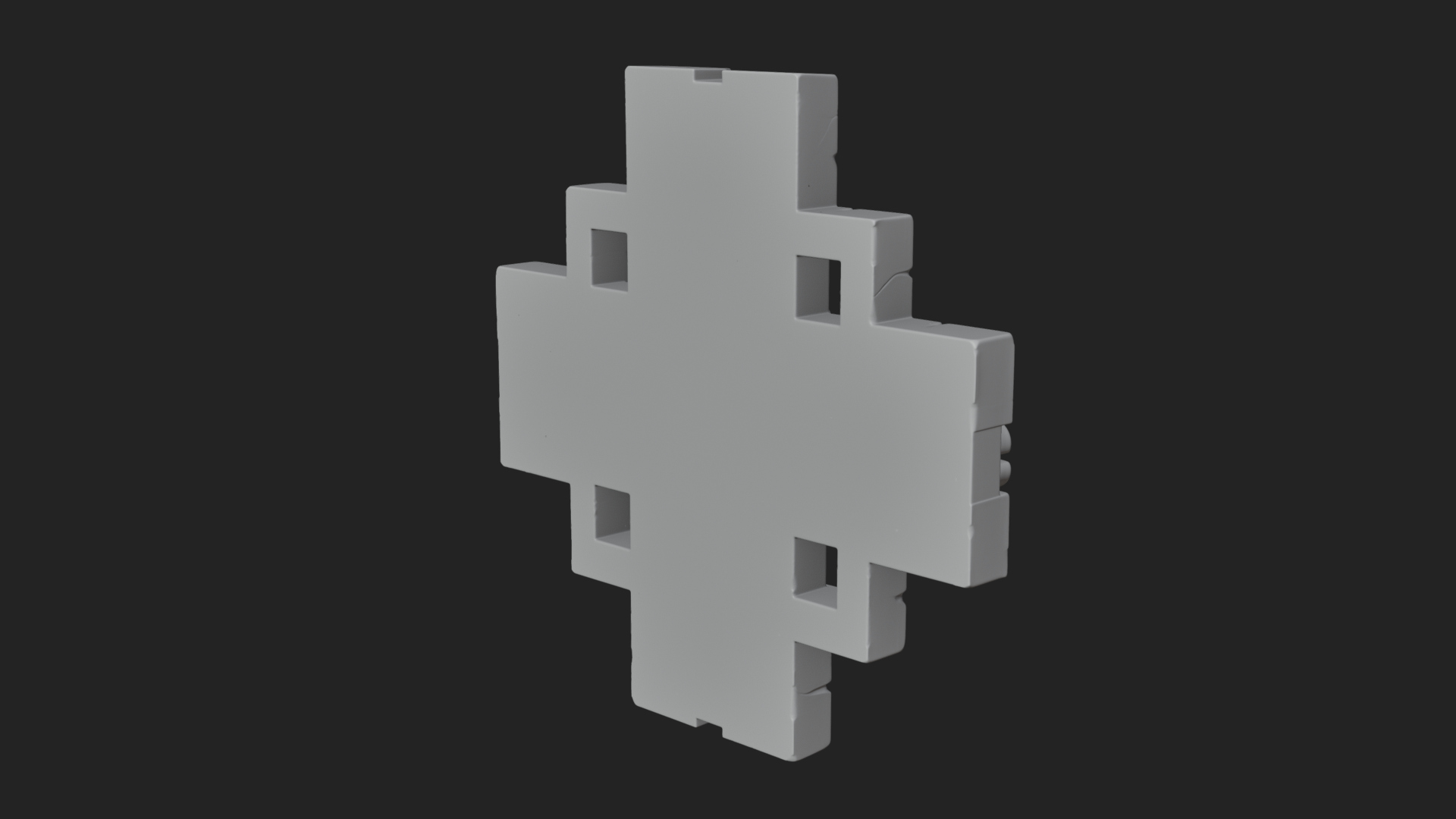 Celtic Knot Cross Plaque Design 1 3D Print Model 3D Model