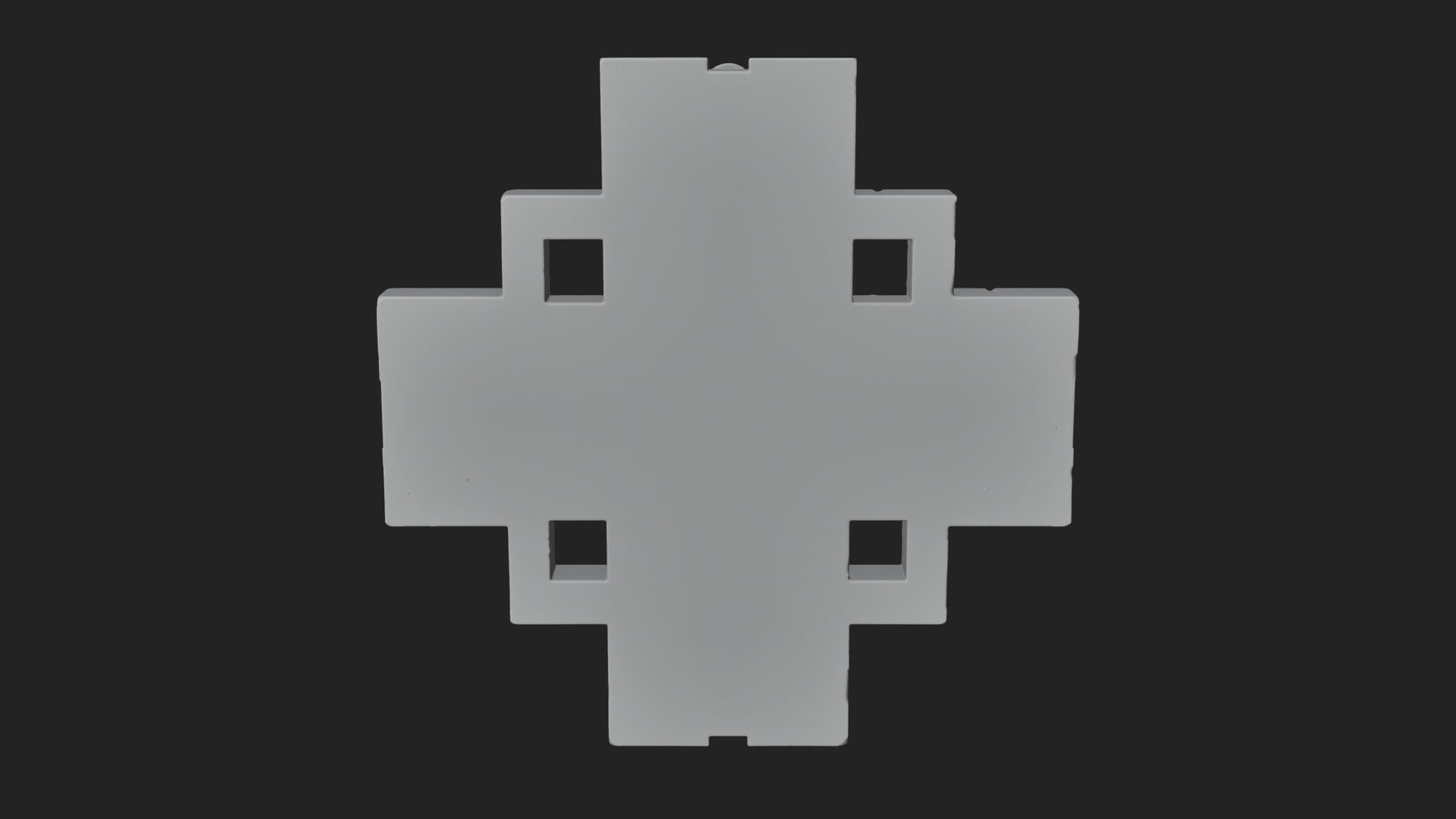 Celtic Knot Cross Plaque Design 1 3D Print Model 3D Model