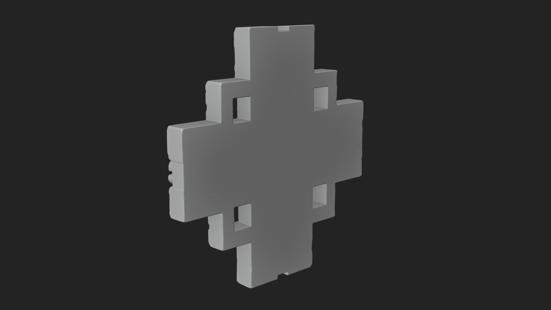 Celtic Knot Cross Plaque Design 1 3D Print Model 3D Model