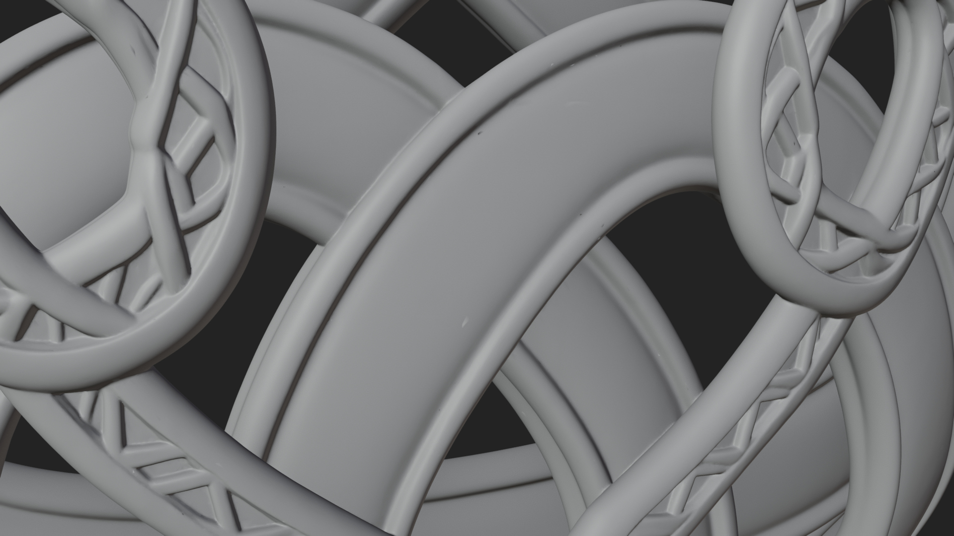 Celtic Knot Heart Pendant Design 3 3D Print Model 3D Model