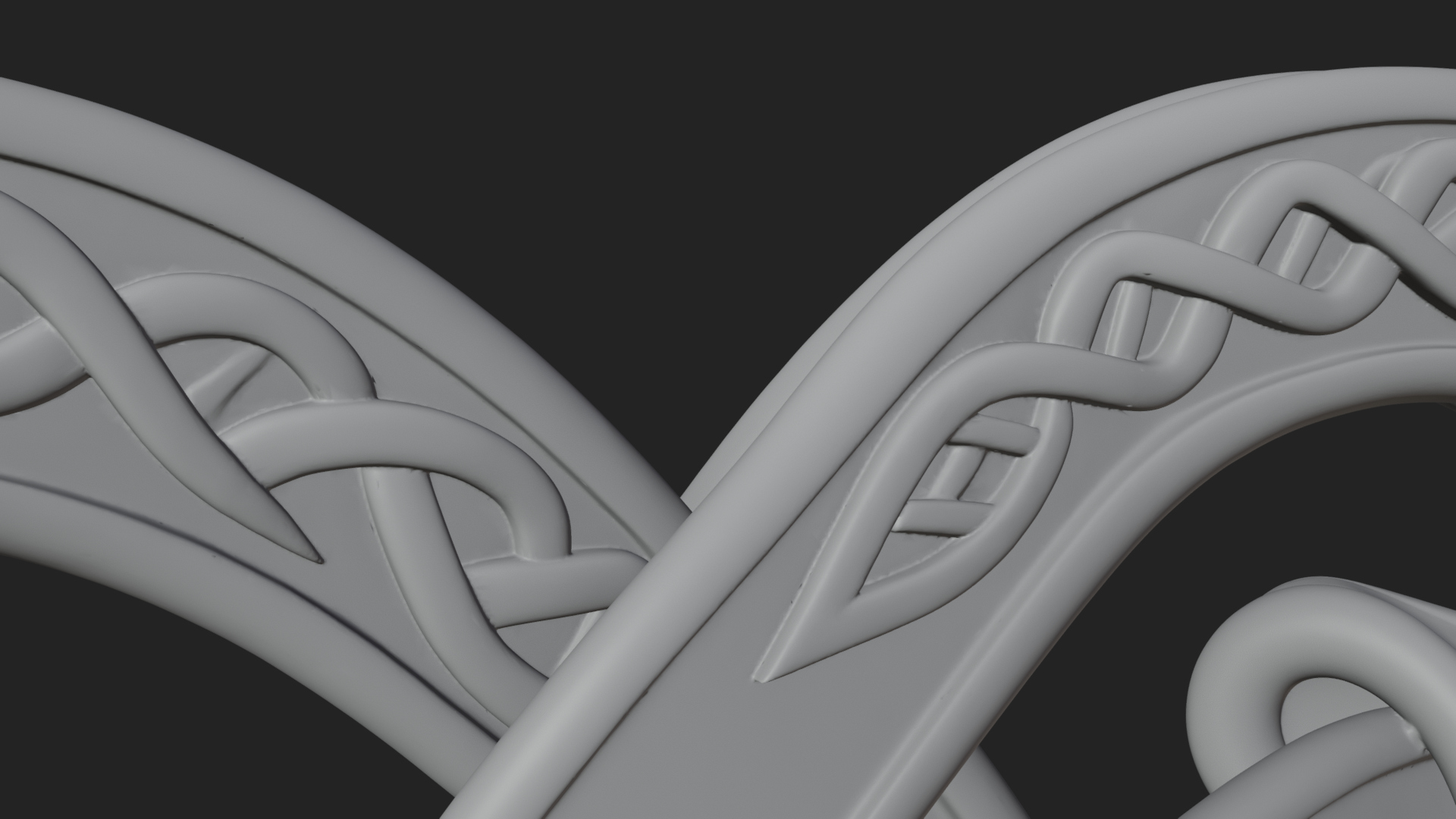 Celtic Knot Heart Pendant Design 5 3D Print Model 3D Model