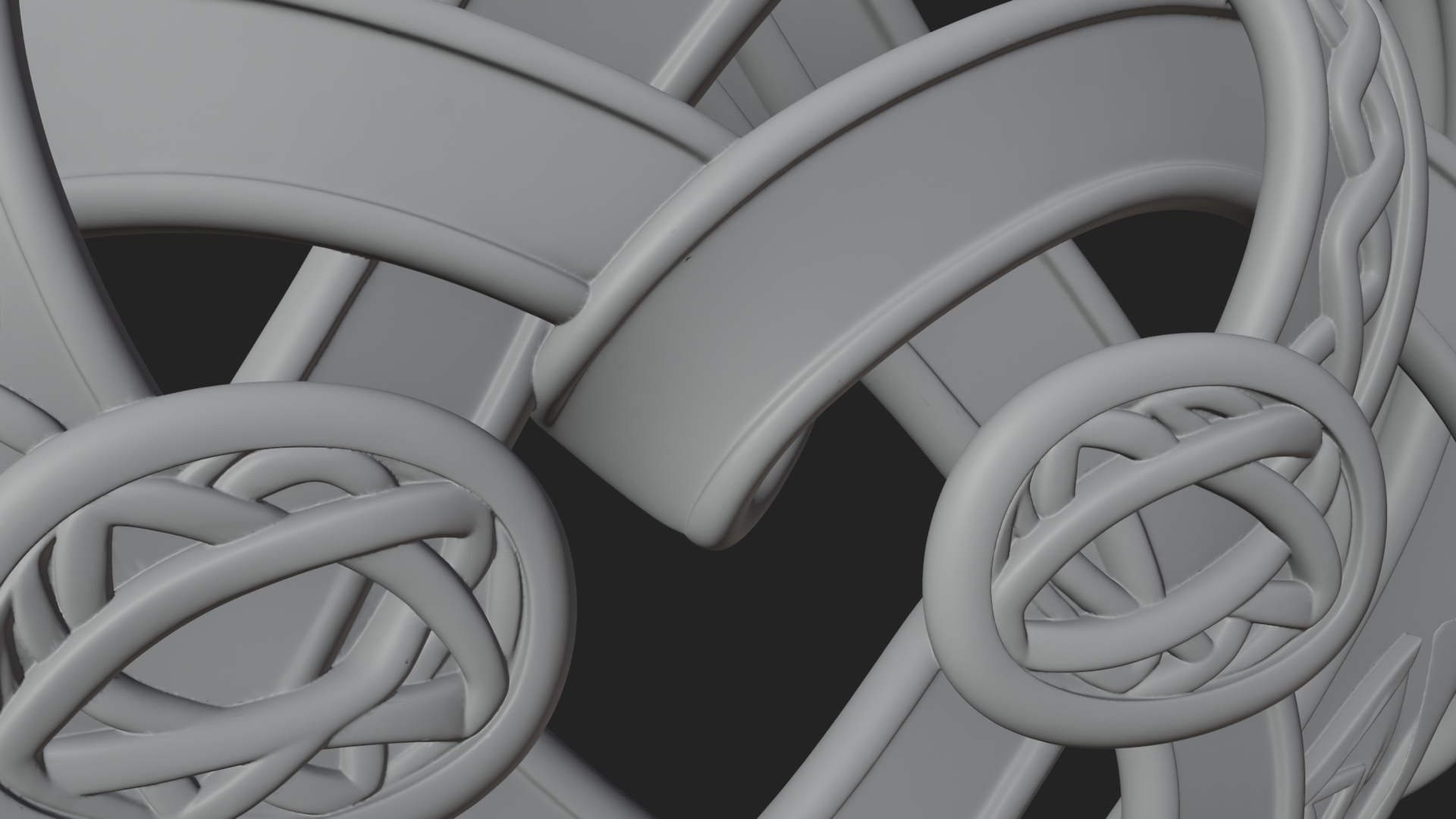 Celtic Knot Heart Pendant Design 5 3D Print Model 3D Model