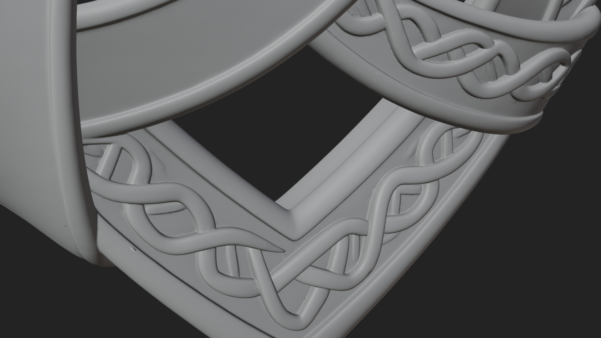 Celtic Knot Heart Pendant Design 5 3D Print Model 3D Model