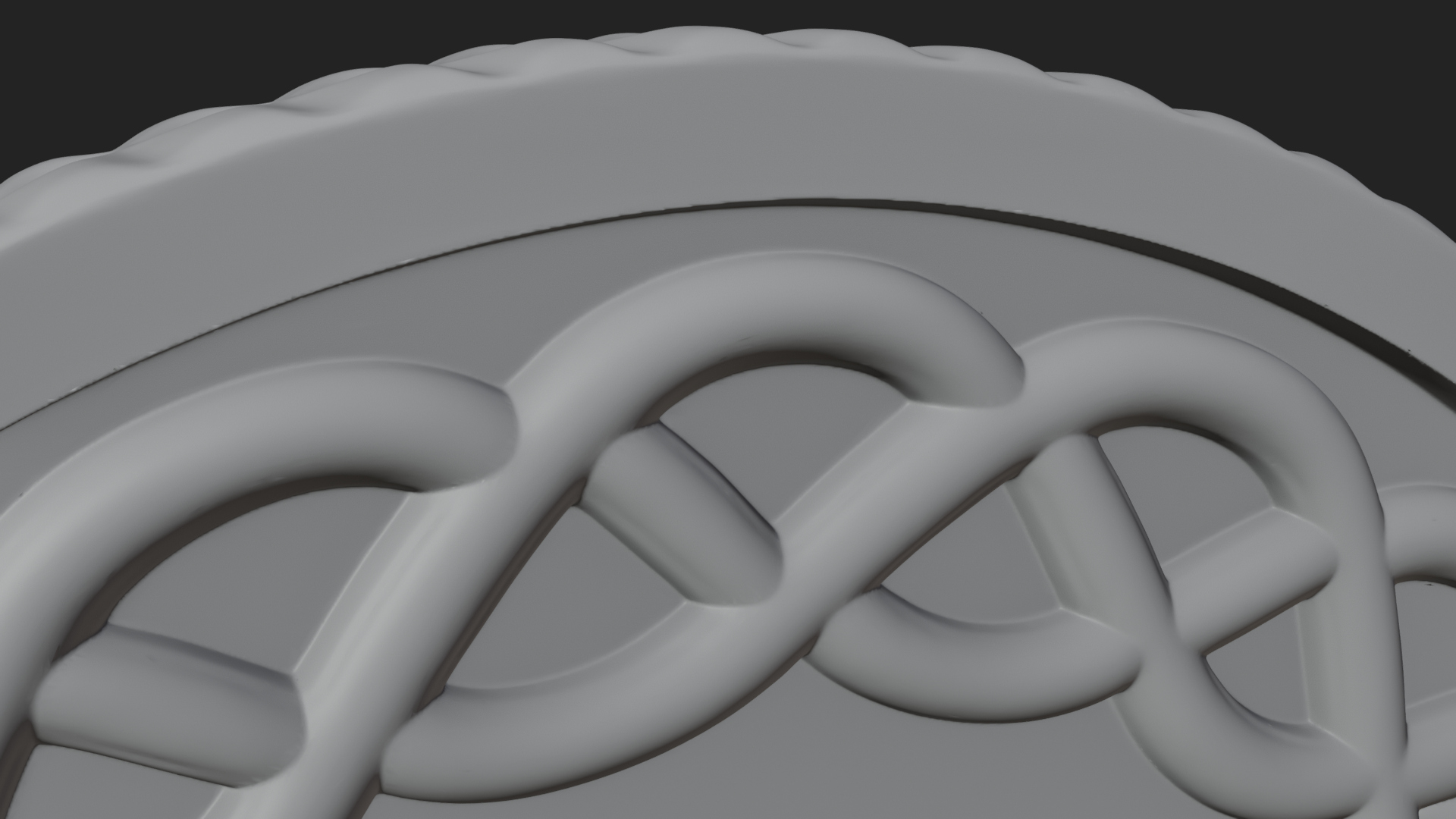 Celtic Knot Shamrock Plaque Design 6 3D Print Model 3D Model
