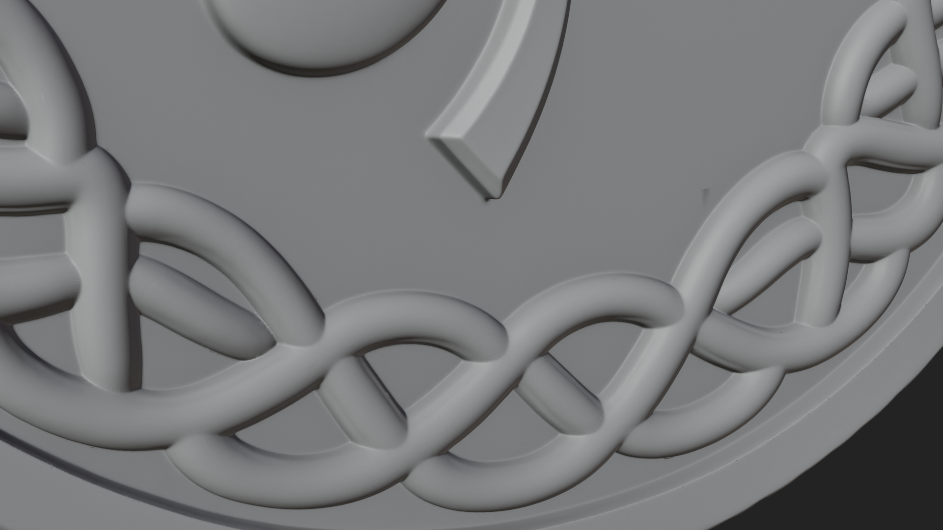 Celtic Knot Shamrock Plaque Design 6 3D Print Model 3D Model