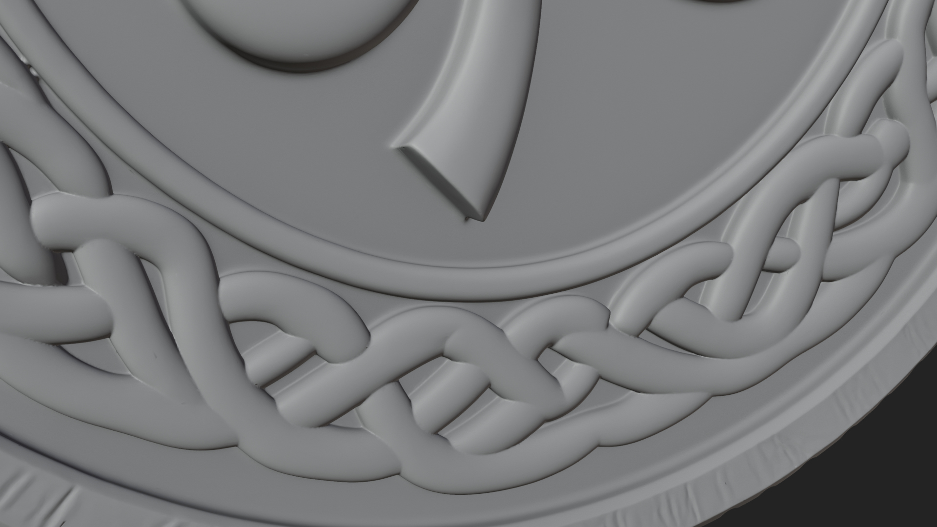 Celtic Knot Shamrock Plaque Design 7 3D Print Model 3D Model