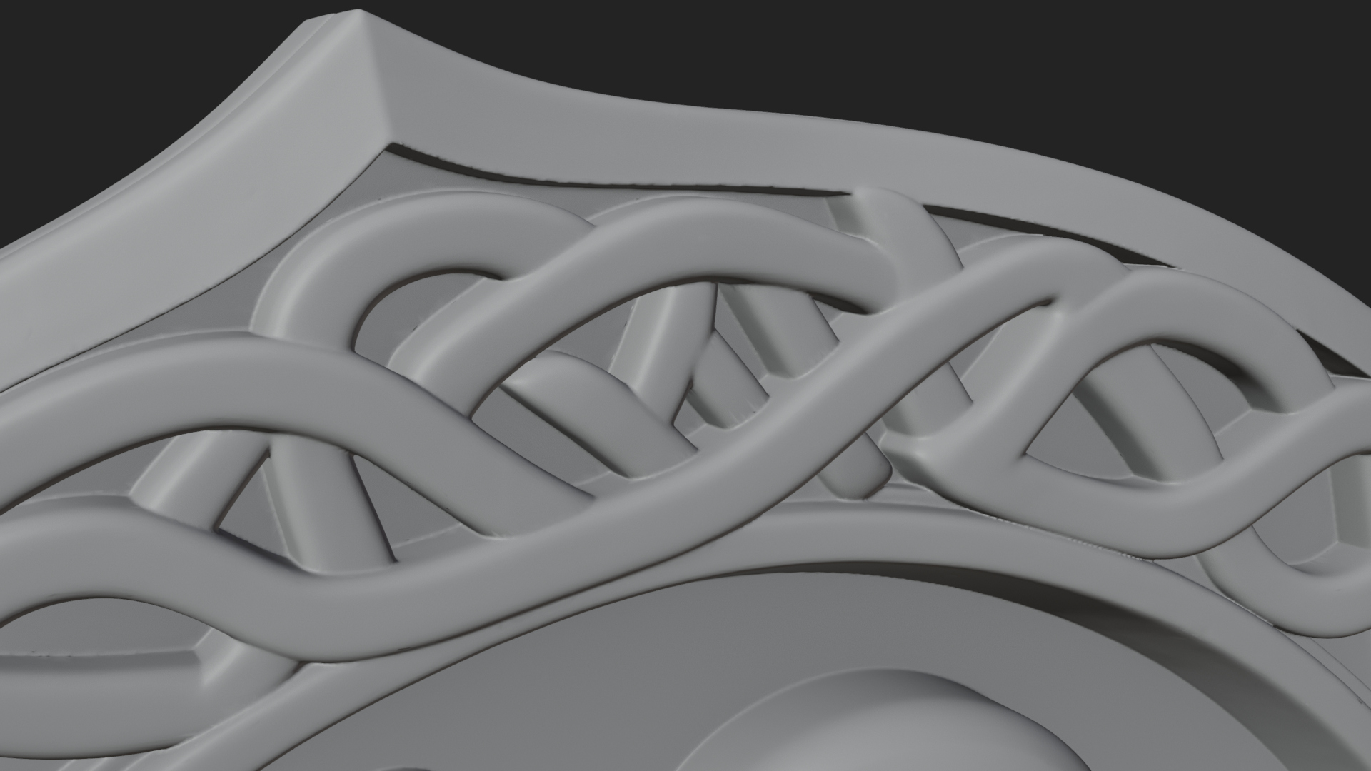Celtic Knot Shamrock Plaque Design 8 3D Print Model 3D Model