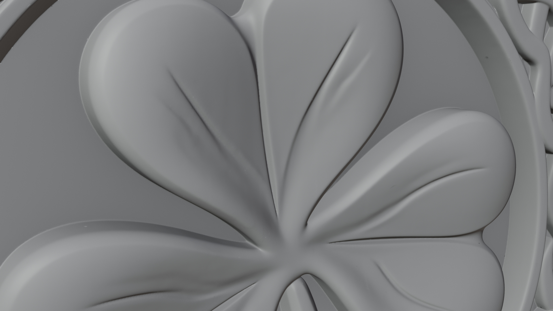 Celtic Knot Shamrock Plaque Design 8 3D Print Model 3D Model