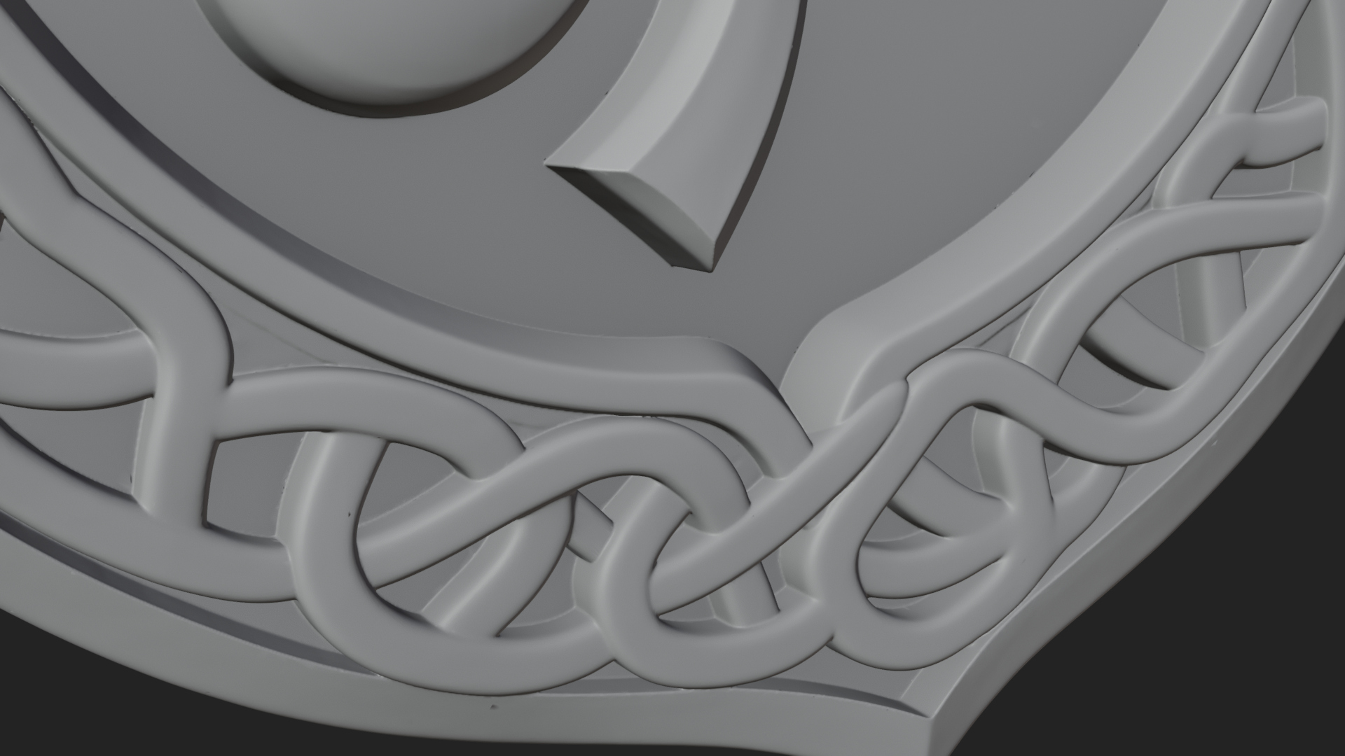 Celtic Knot Shamrock Plaque Design 8 3D Print Model 3D Model