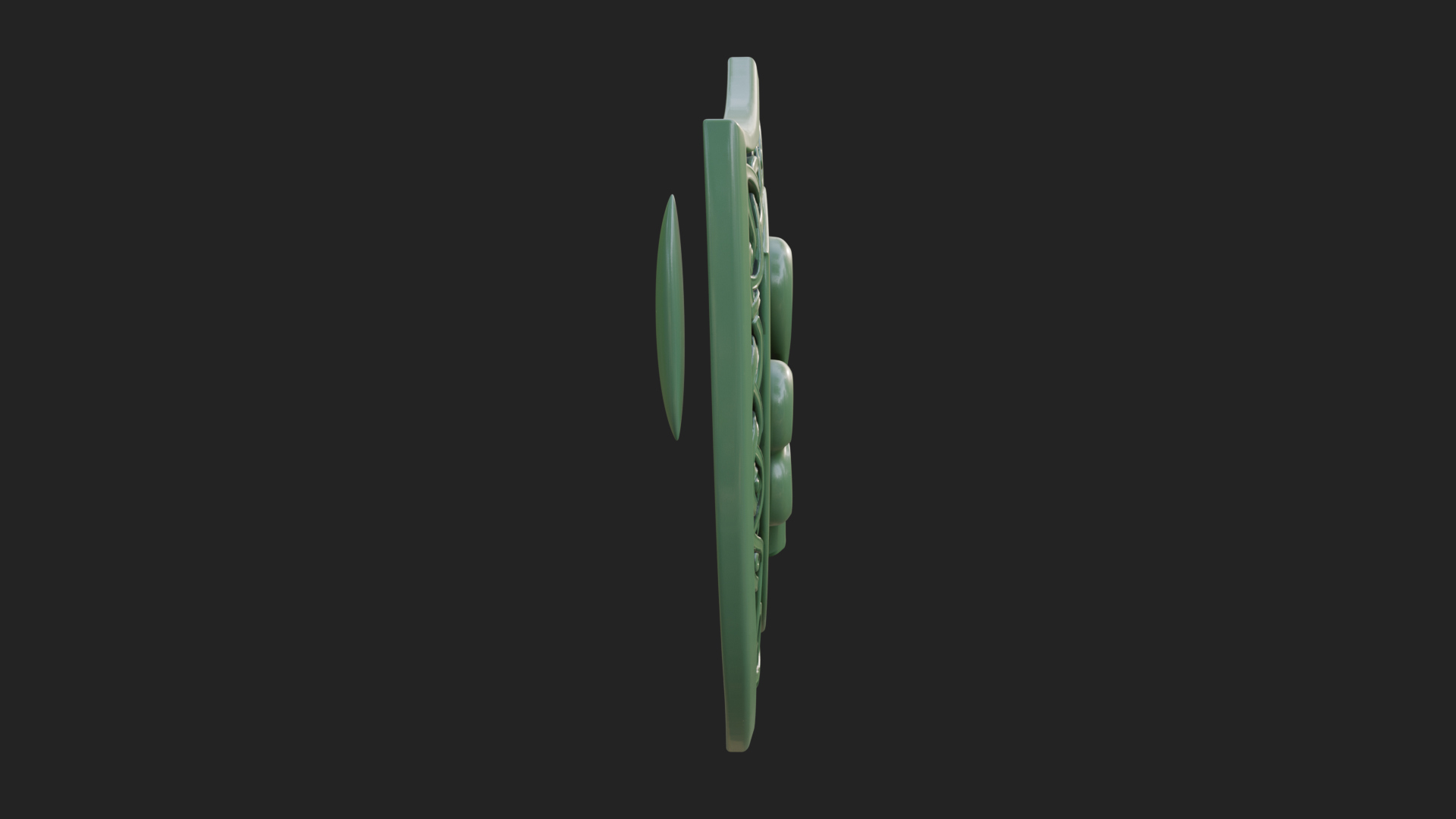 Celtic Knot Shamrock Plaque Design 9 3D Print Model 3D Model