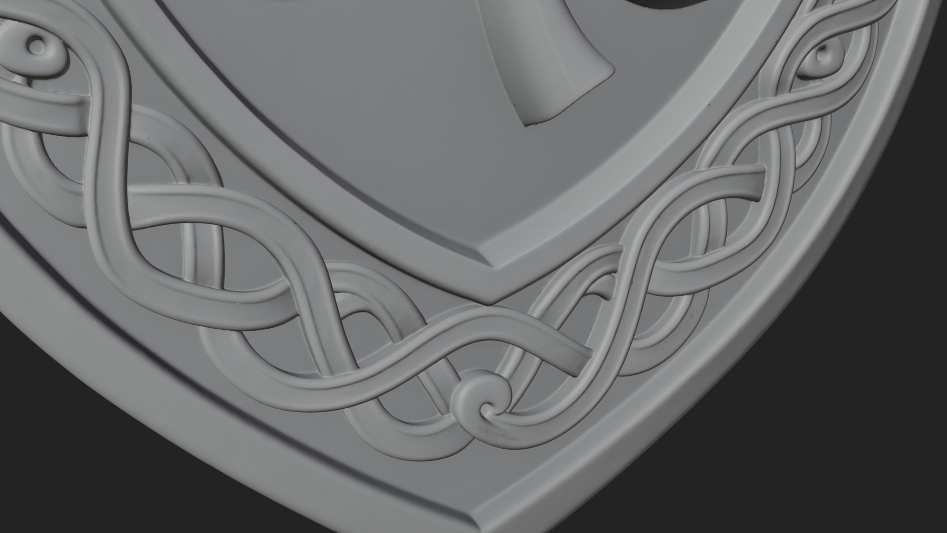 Celtic Knot Shamrock Plaque Design 9 3D Print Model 3D Model