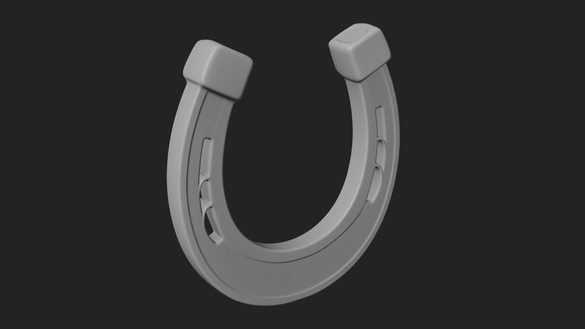 Celtic Lucky Horseshoe Plaque Design 6 3D Print Model 3D Model