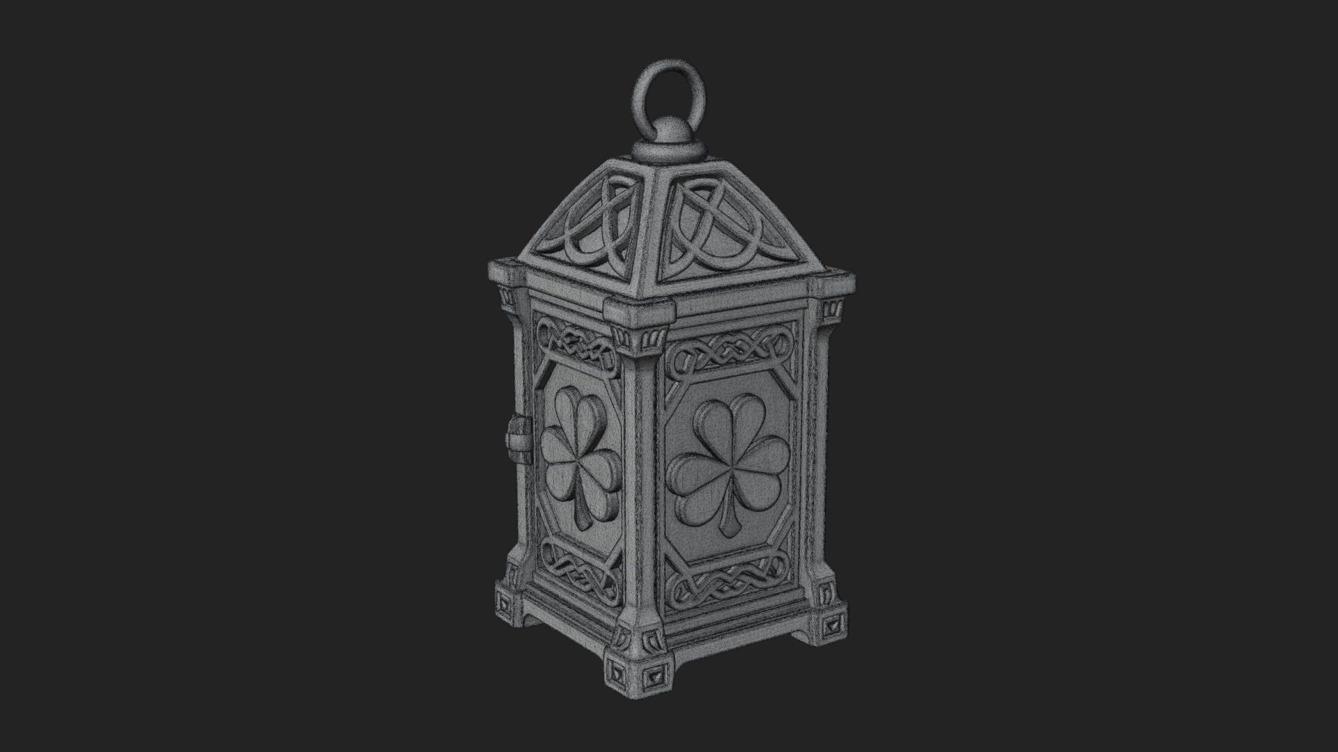 Celtic Shamrock Lantern Model Design 1 3D Print Model 3D Model
