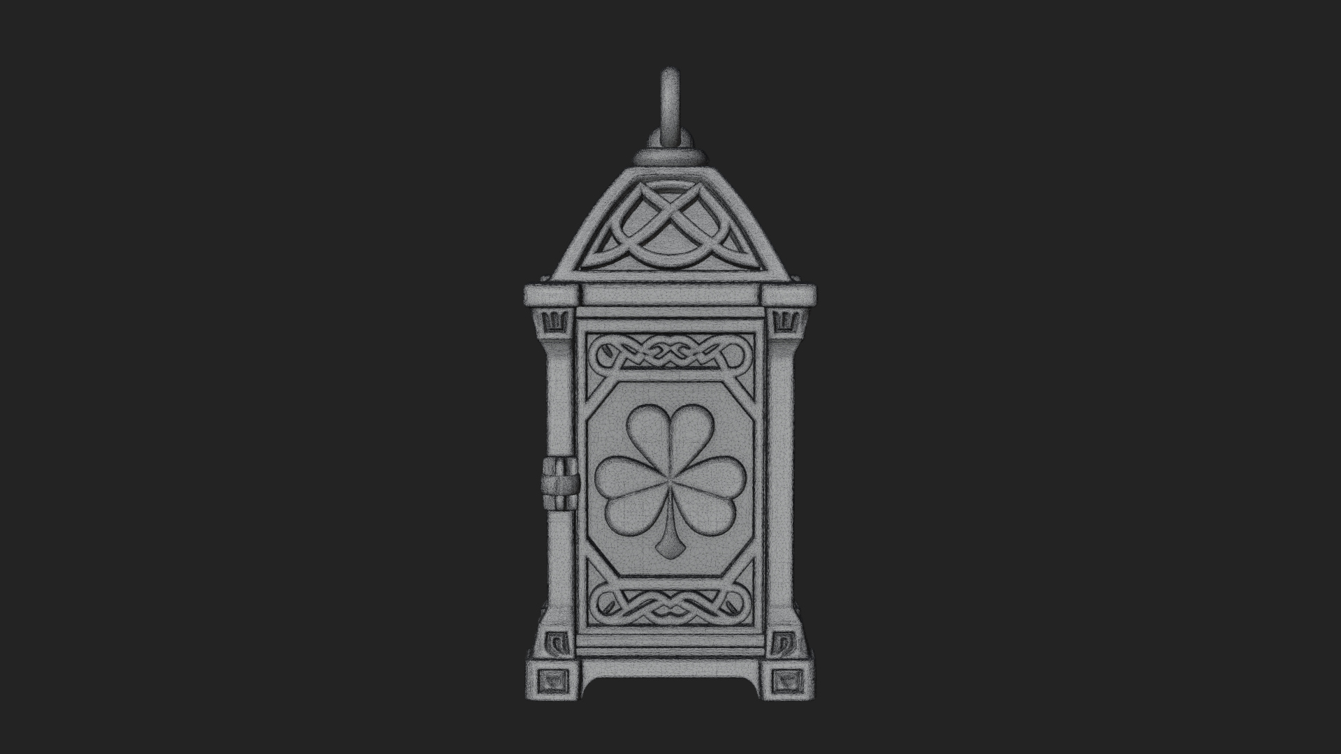 Celtic Shamrock Lantern Model Design 1 3D Print Model 3D Model