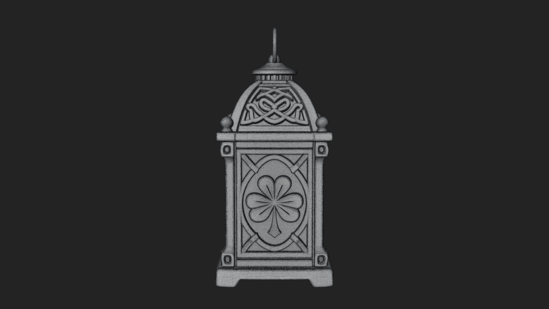 Celtic Shamrock Lantern Model Design 3 3D Print Model 3D Model