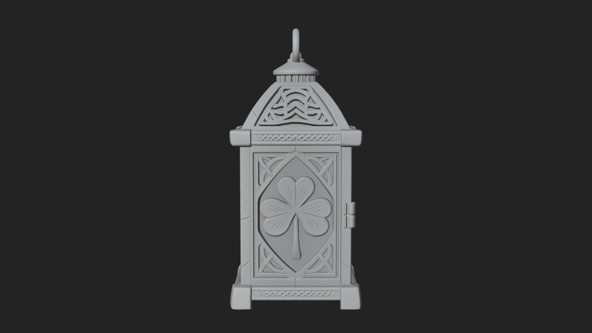 Celtic Shamrock Lantern Model Design 4 3D Print Model 3D Model