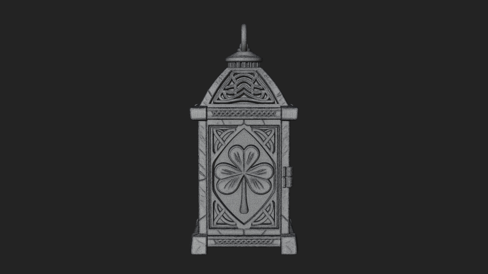 Celtic Shamrock Lantern Model Design 4 3D Print Model 3D Model