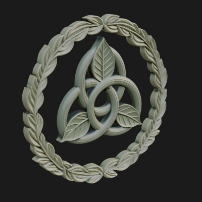 Celtic Trinity Knot Pendant Design 9 3D Print Model