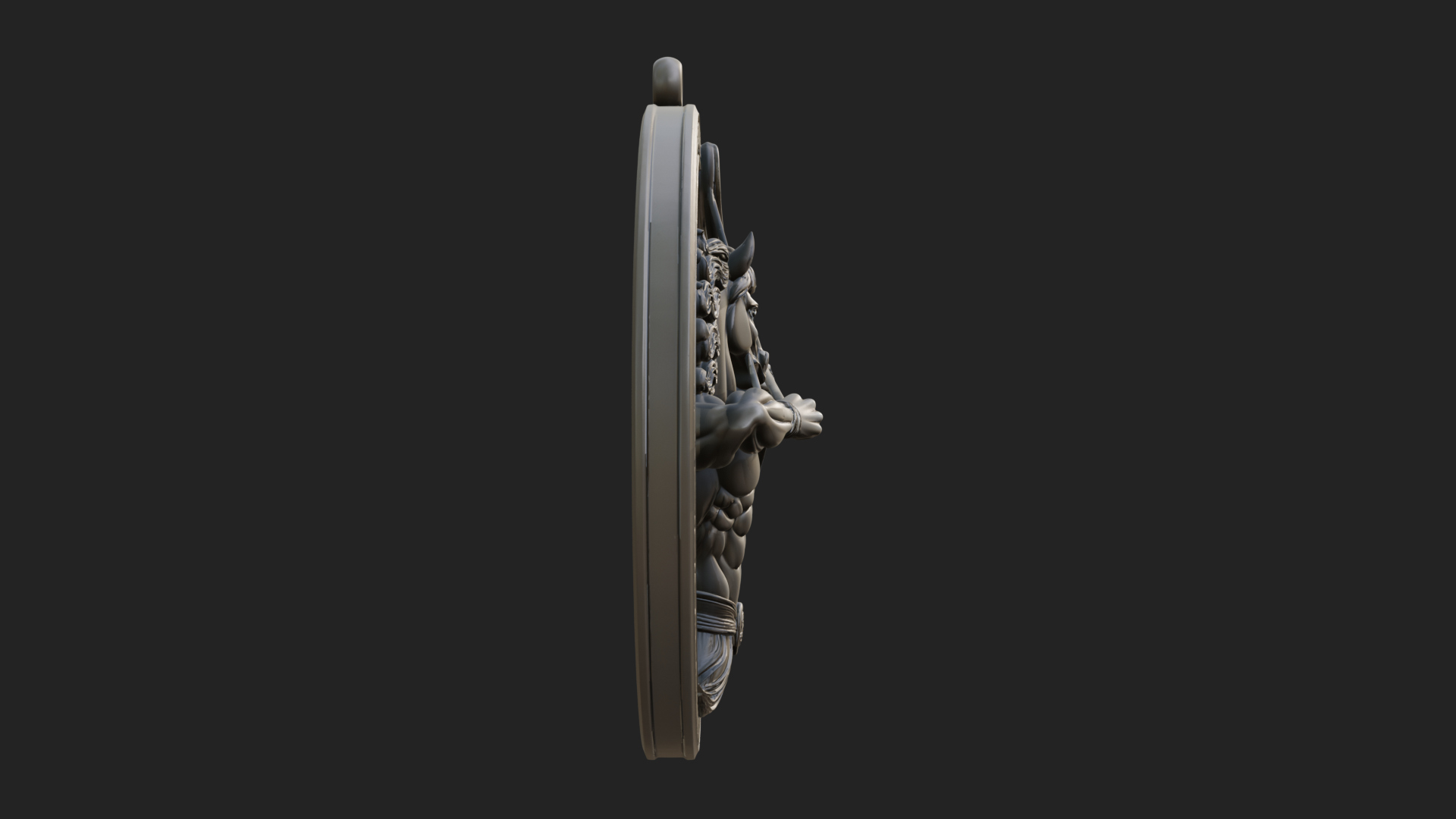 Centaur Archer Oval Plaque Design 4 3D Print Model 3D Model