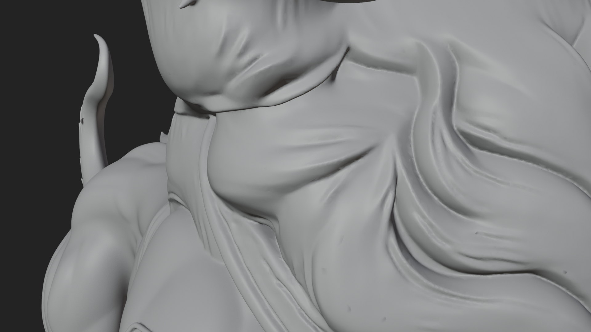 Cerberus Three-Headed Dog Statue Design 11 3D Print Model 3D Model
