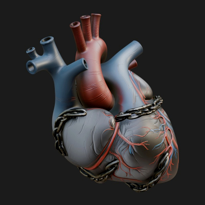 Chained Anatomical Heart Model Design 2 3D Print Model