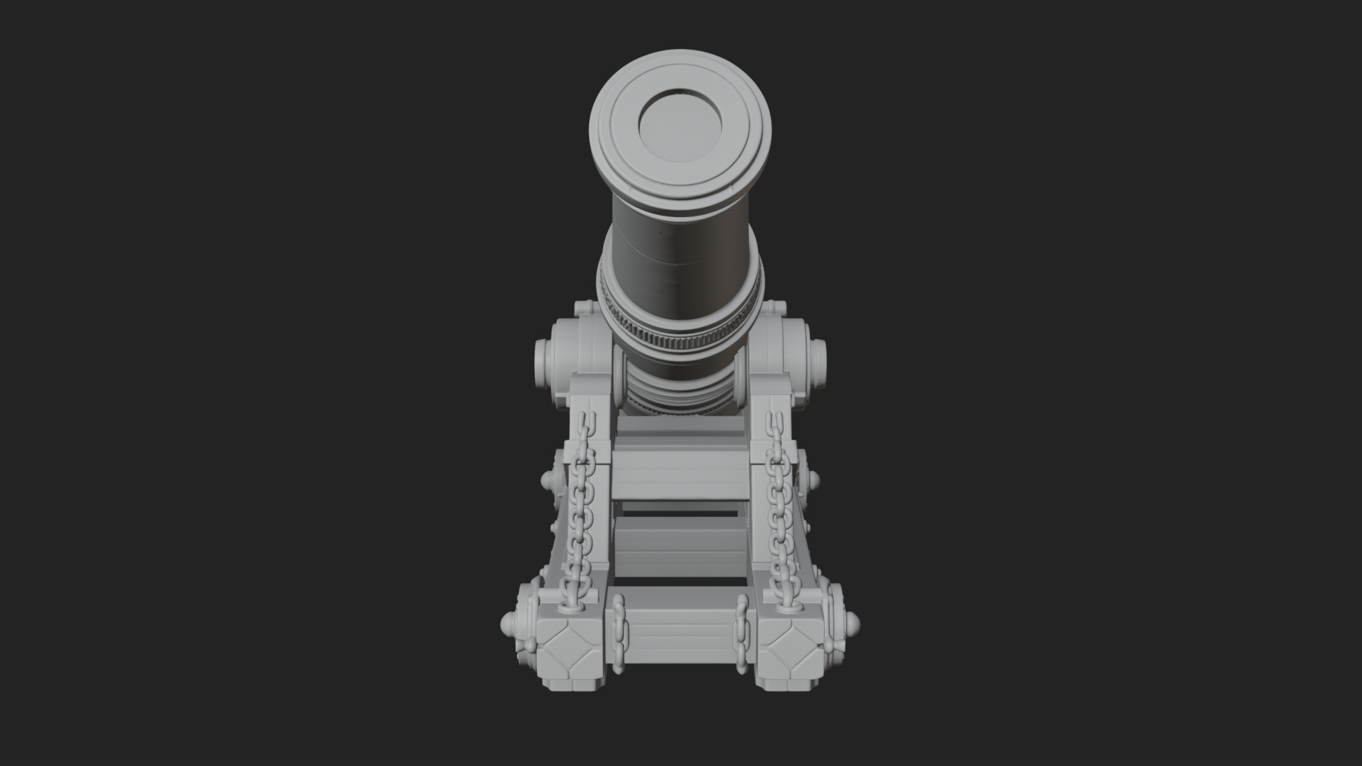 Chained Sledge Mortar Model Design 1 3D Print Model 3D Model