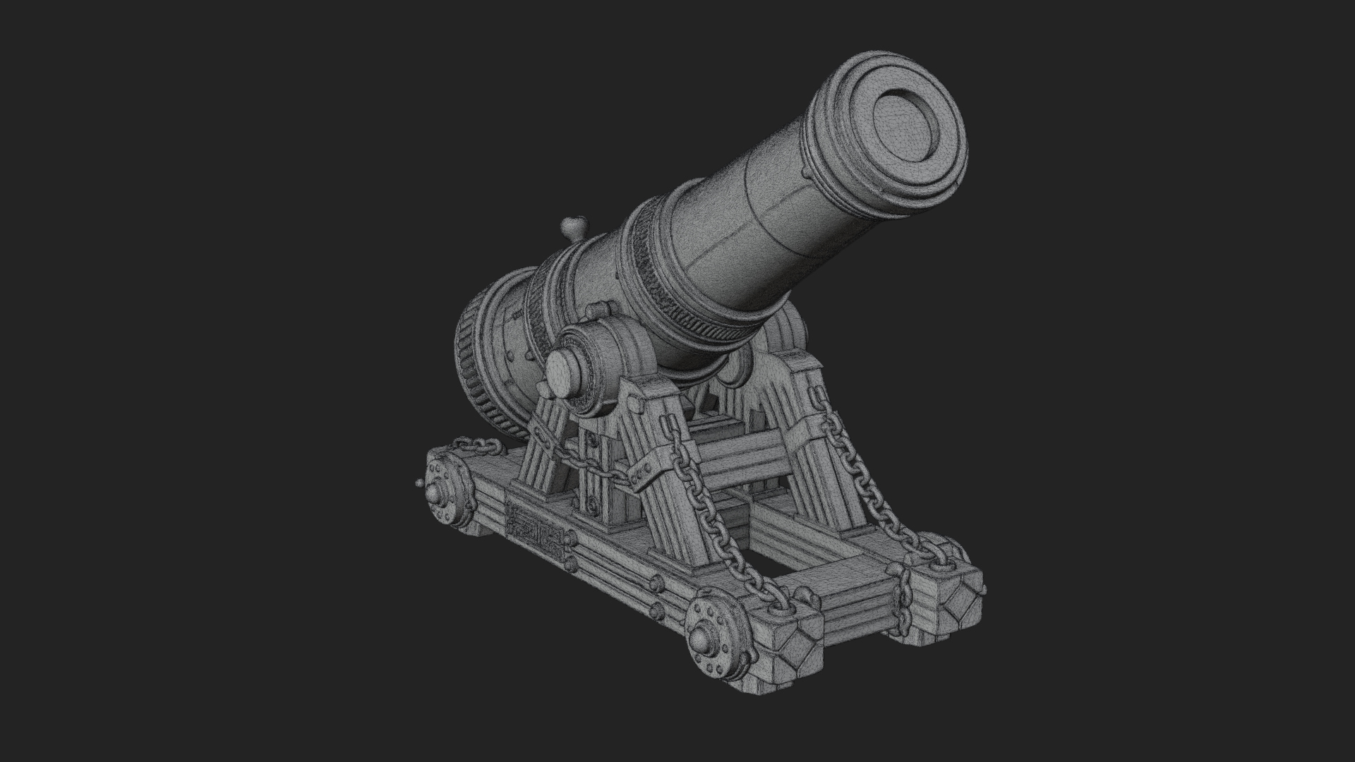 Chained Sledge Mortar Model Design 1 3D Print Model 3D Model