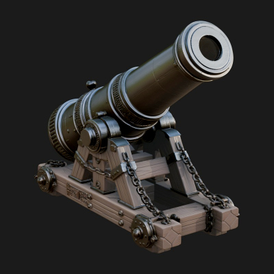 Chained Sledge Mortar Model Design 1 3D Print Model