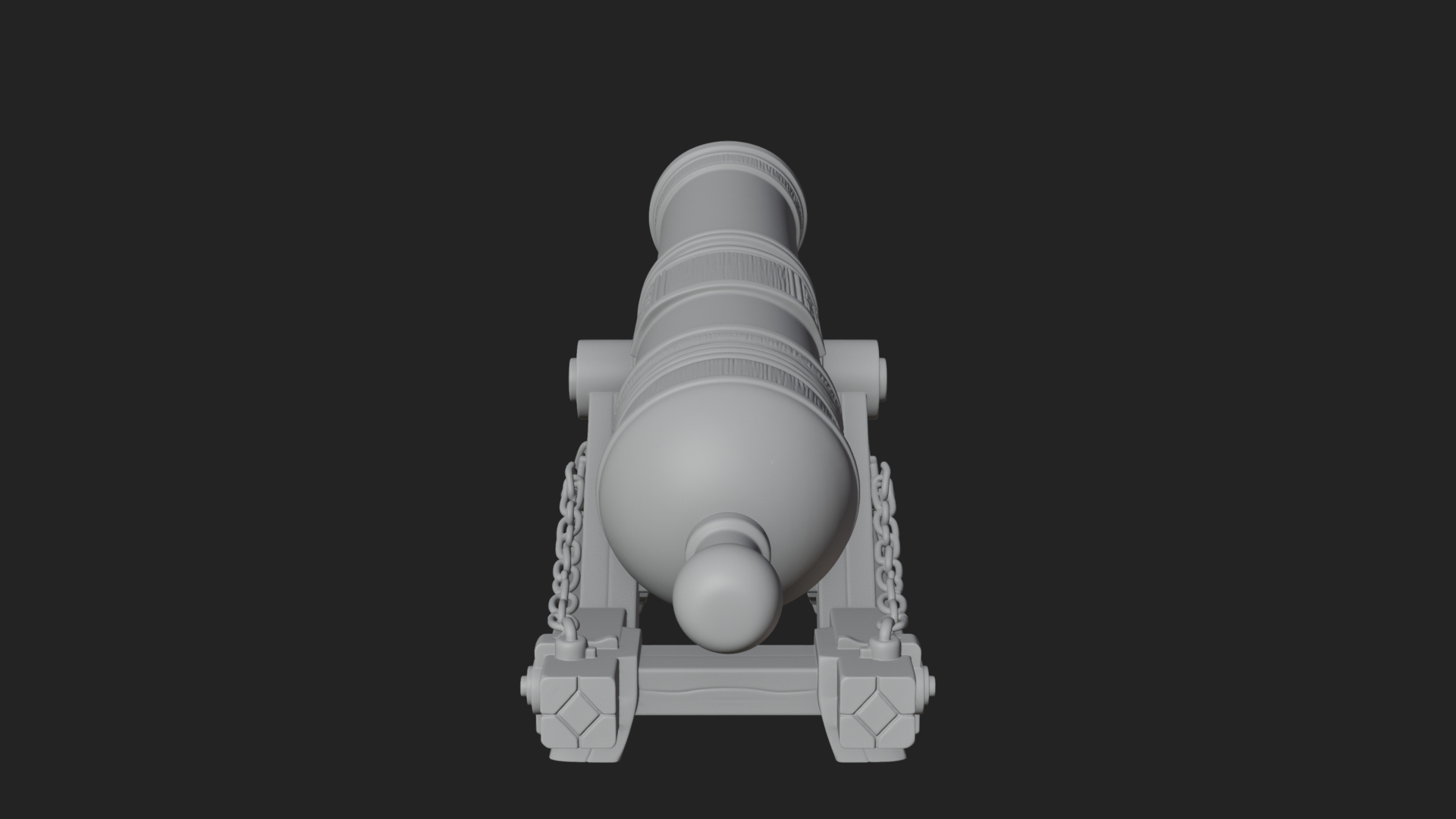 Chained Sledge Mortar Model Design 2 3D Print Model 3D Model